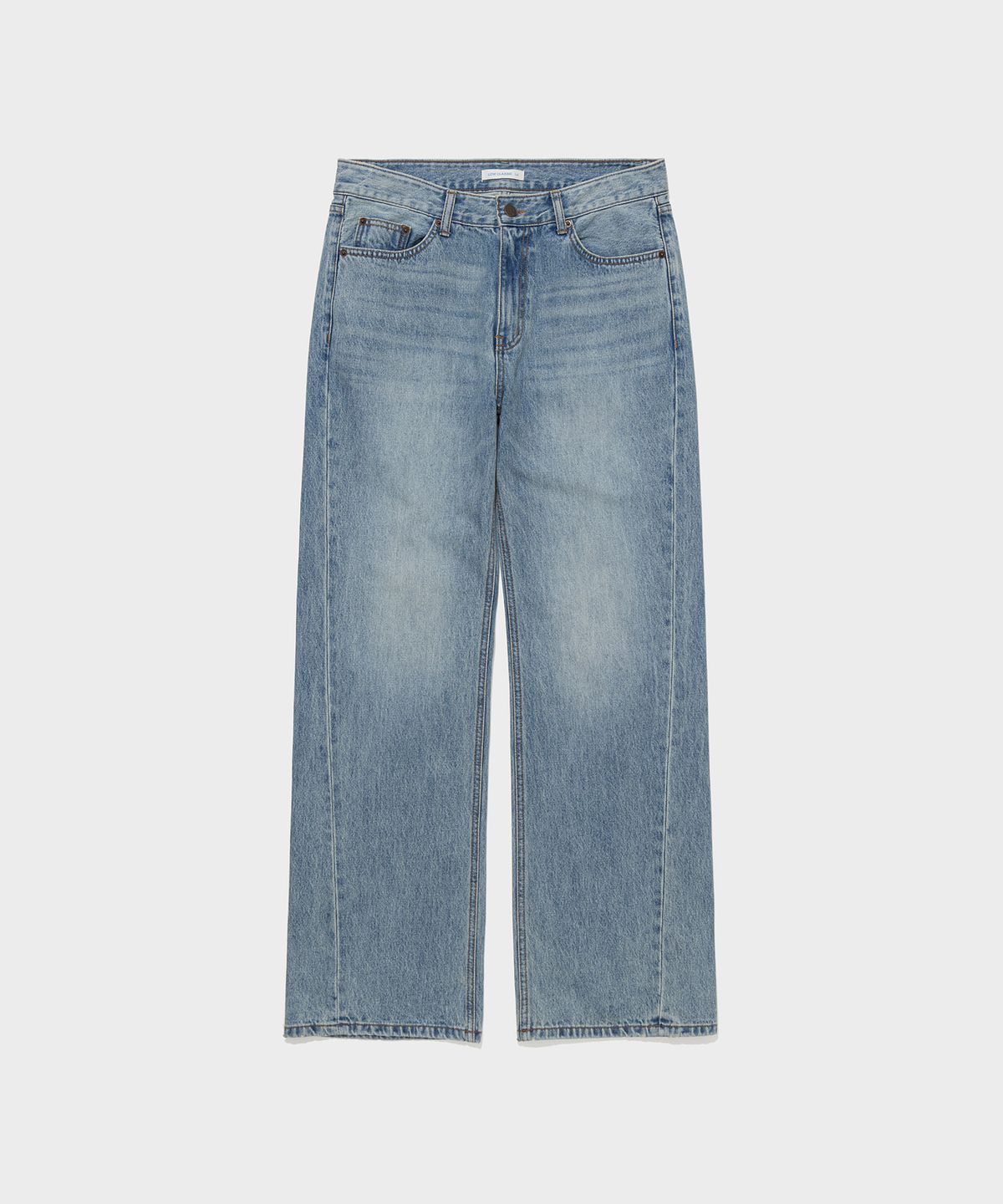 로우클래식(LOW CLASSIC) MID-RISE ROLL-UP JEANS_LIGHT BLUE [LC263PT22LU]