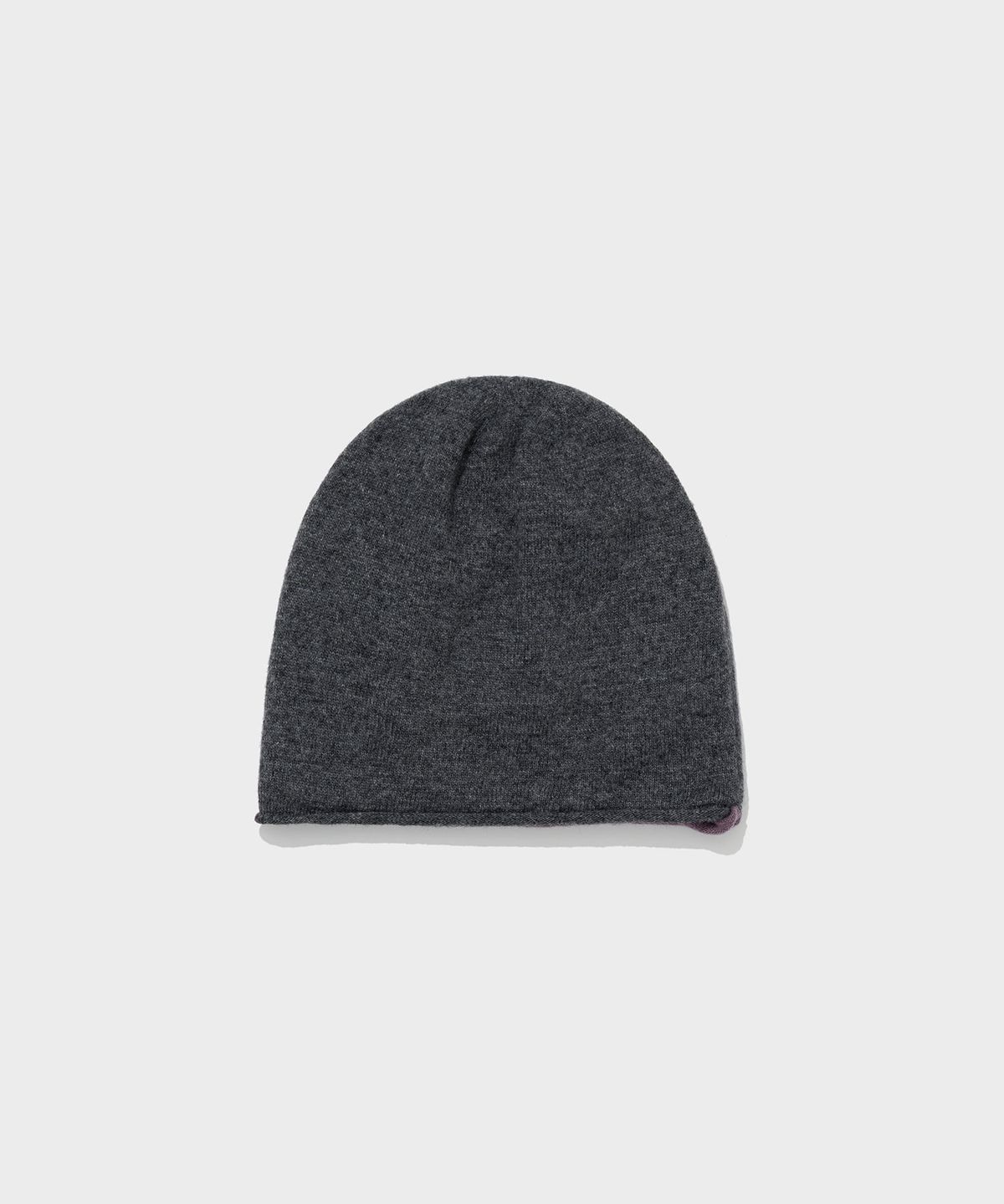 로우클래식(LOW CLASSIC) WOOL BLEND REVERSIBLE BEANIE_CHARCOAL [LC263HA02CC]