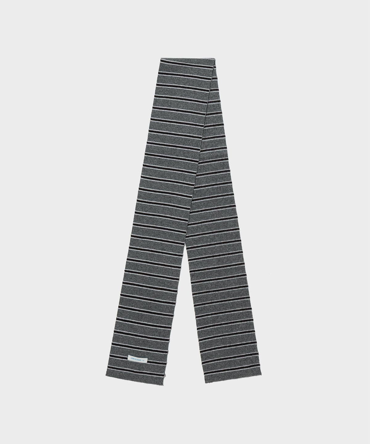 로우클래식(LOW CLASSIC) WOOL CASH BLEND STRIPED MUFFLER_MELANGE GREY [LC263MF01MG]