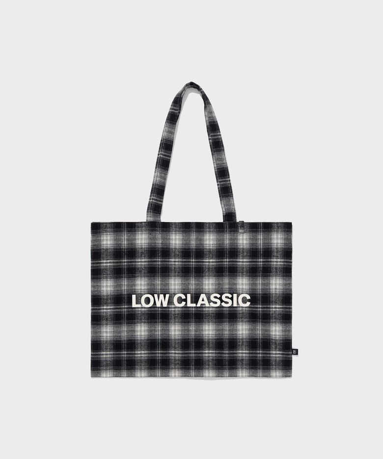 Lc FLANNEL CHECKED LOGO MIDI BAG_BLACK [LC263BA01BK]
