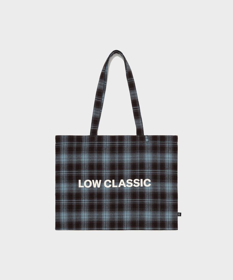 Lc FLANNEL CHECKED LOGO MIDI BAG_SKY BLUE [LC263BA01SY]
