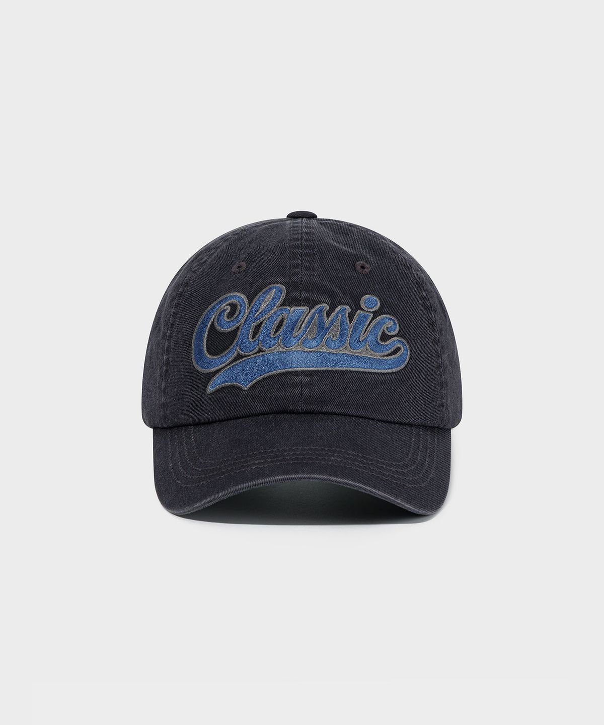 로우클래식(LOW CLASSIC) WAVE LOGO BALL CAP_CHARCOAL [LC267HA07CC]