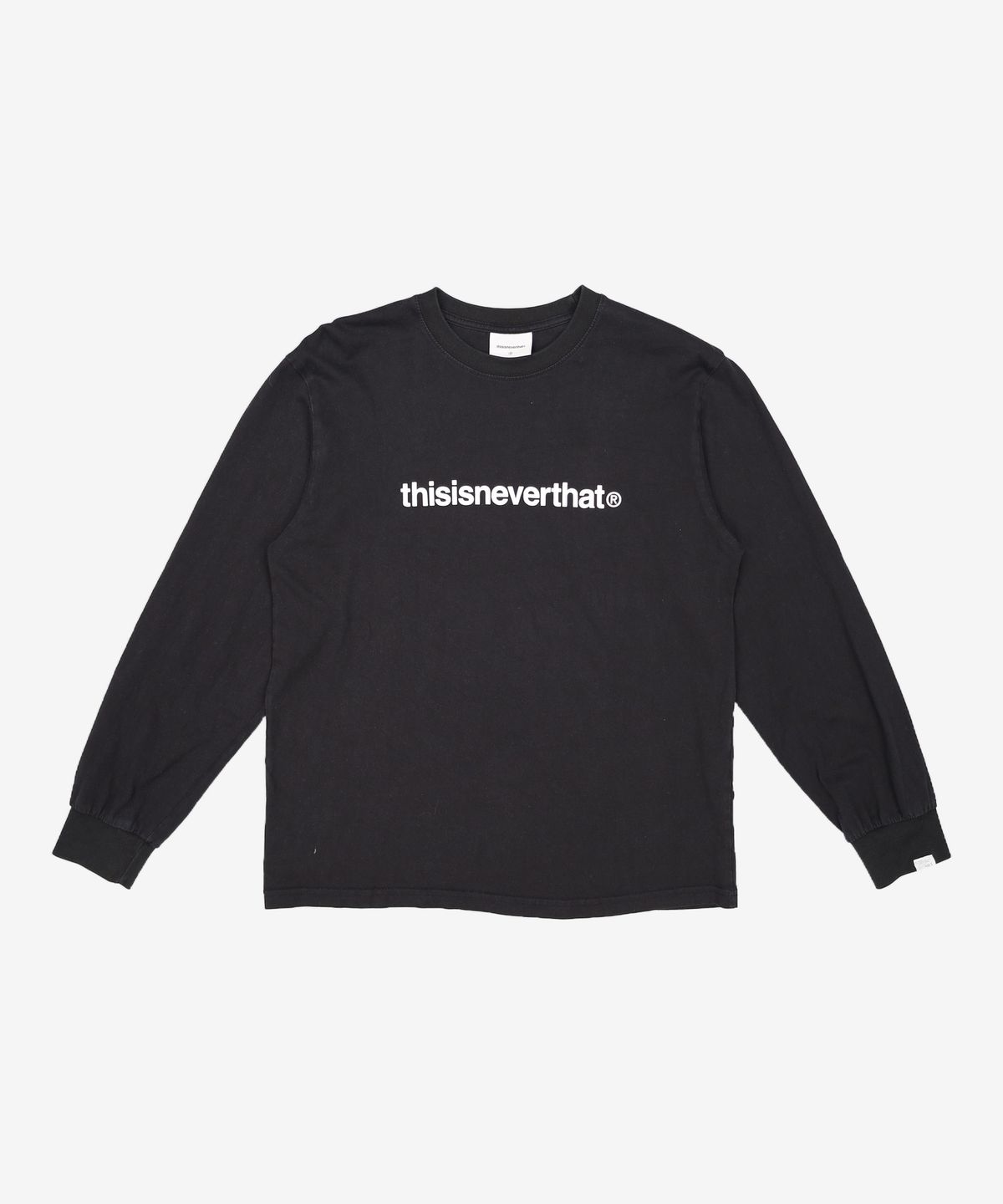 디스이즈네버댓(THISISNEVERTHAT) (SS22) T-Logo L/S Tee Black S