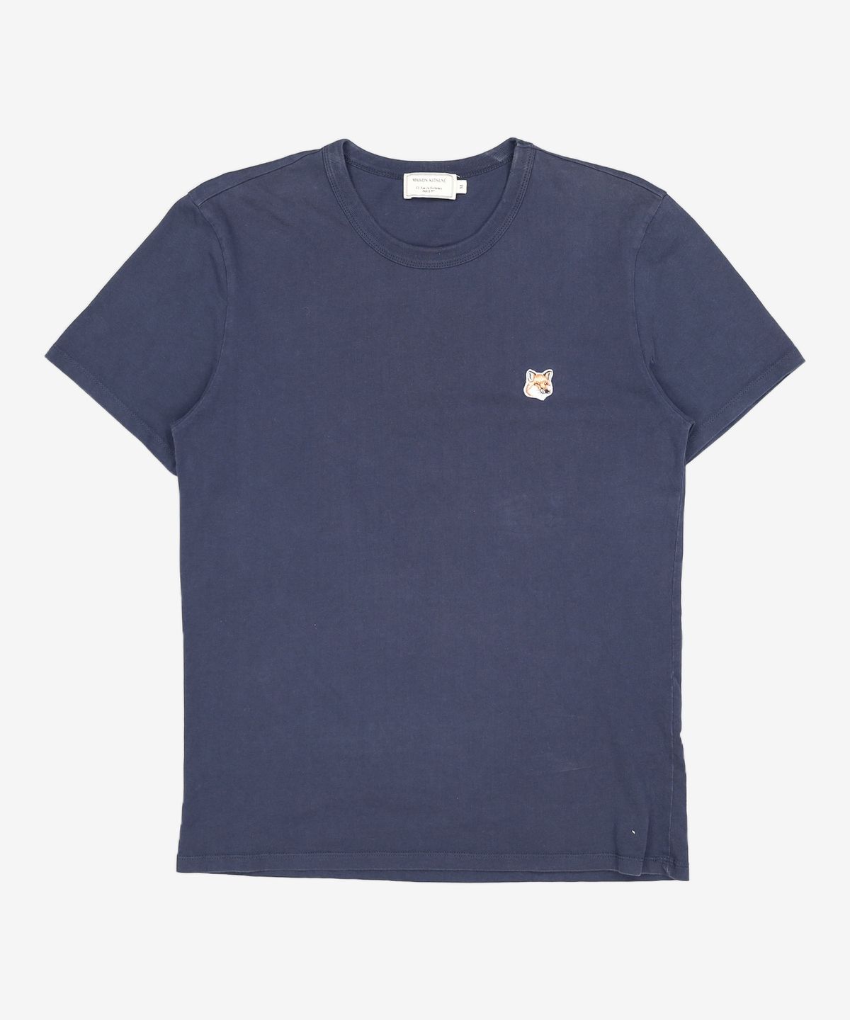 메종 키츠네(MAISON KITSUNE) 폭스헤드 반팔 티셔츠 AM00103KJ0008 P480 NAVY M