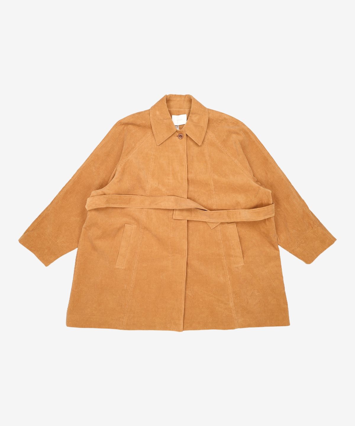 르아보네(LE ABONNE) CORDUROY BUTTON HALF JACKET_CAMEL FREE
