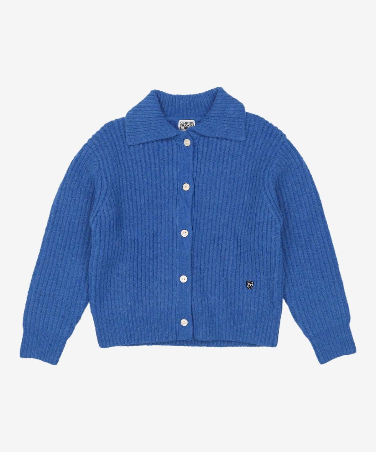 마리떼 프랑소와 저버(MARITHÉ + FRANҪOIS GIRBAUD) MOHAIR COLLAR CARDIGAN blue L