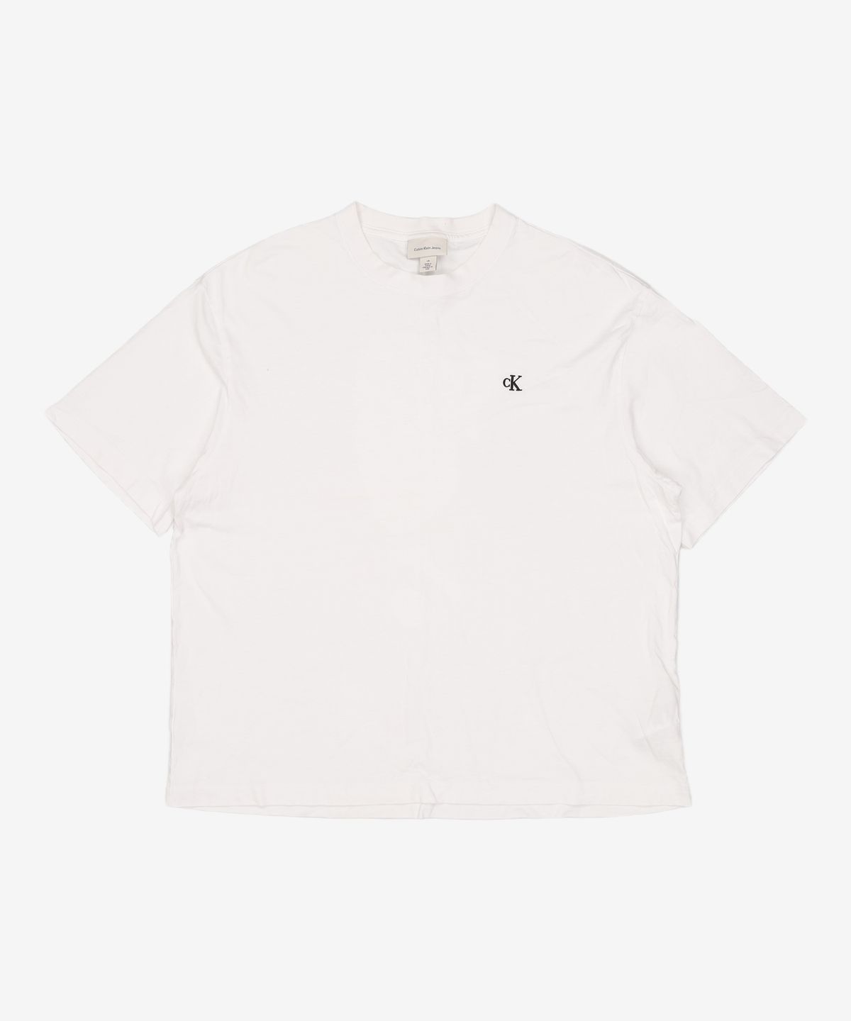 캘빈클라인 진(CALVIN KLEIN JEANS) 릴렉스핏 아카이브 로고 반팔 티셔츠 40HM229 YAA L