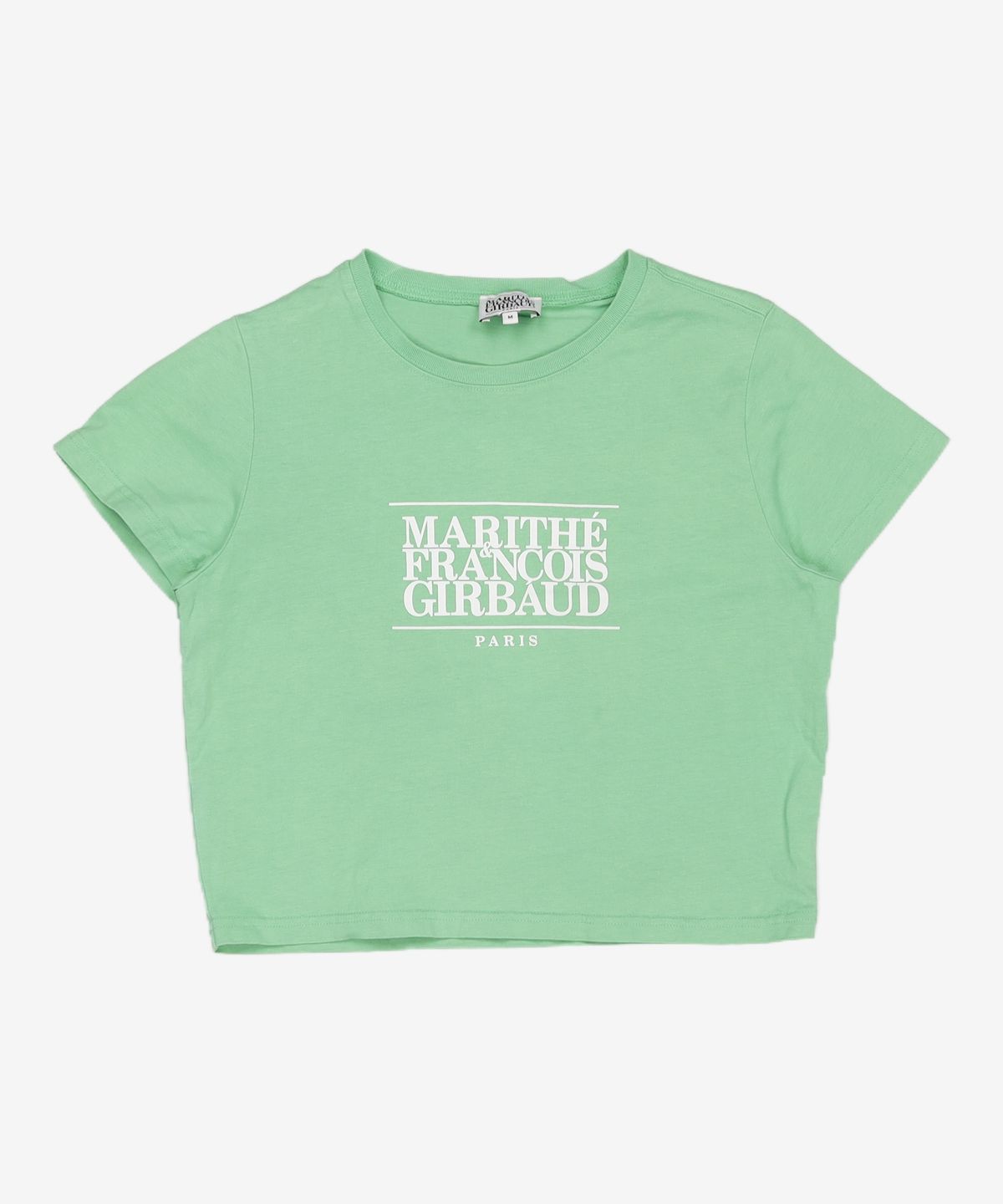 마리떼 프랑소와 저버(MARITHÉ + FRANҪOIS GIRBAUD) W CLASSIC LOGO CROP TEE green M