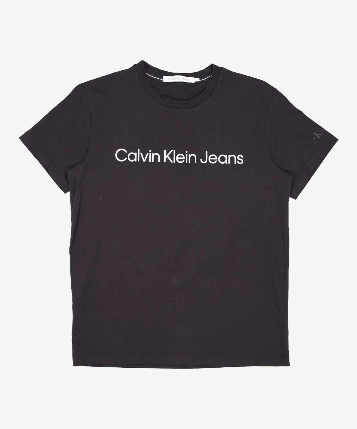 캘빈클라인 진(CALVIN KLEIN JEANS) 2color 남 레귤러핏 인스티튜셔널 로고 스트레치 반팔 티셔츠 J321612 M