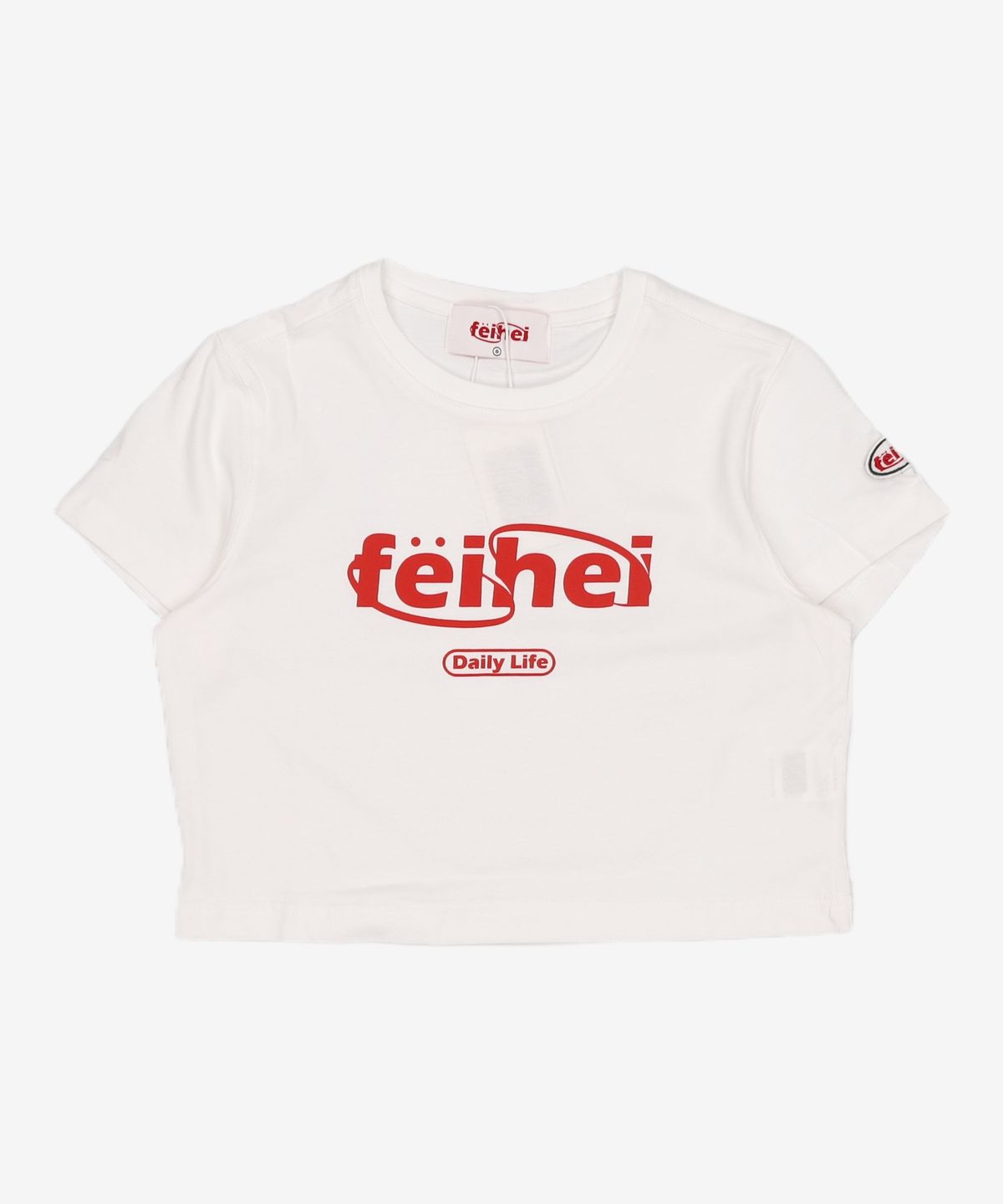 페이헤이(FEIHEI) FEIHEI LOGO CROP T-SHIRT WHITE S