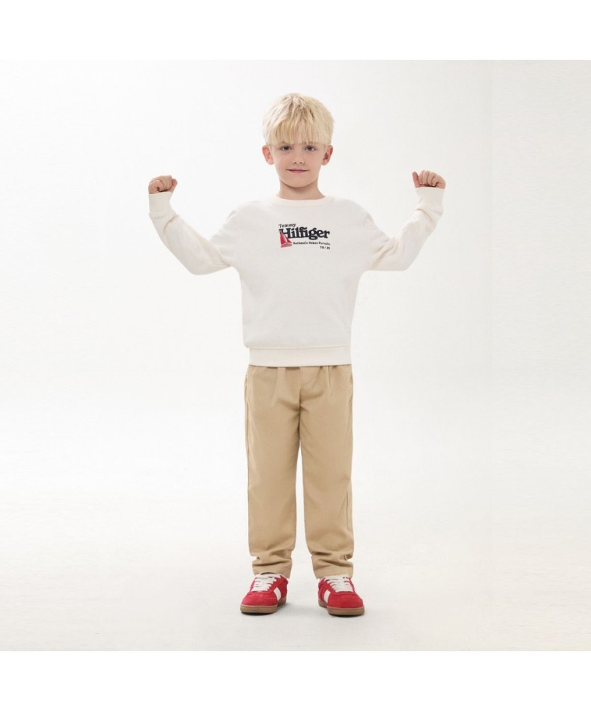 타미힐피거 키즈(TOMMY HILFIGER KIDS) 에센셜 밴딩 치노 팬츠