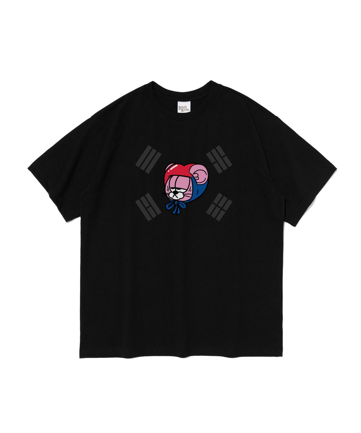베르니(BERNI) 태극 반팔티 (블랙)