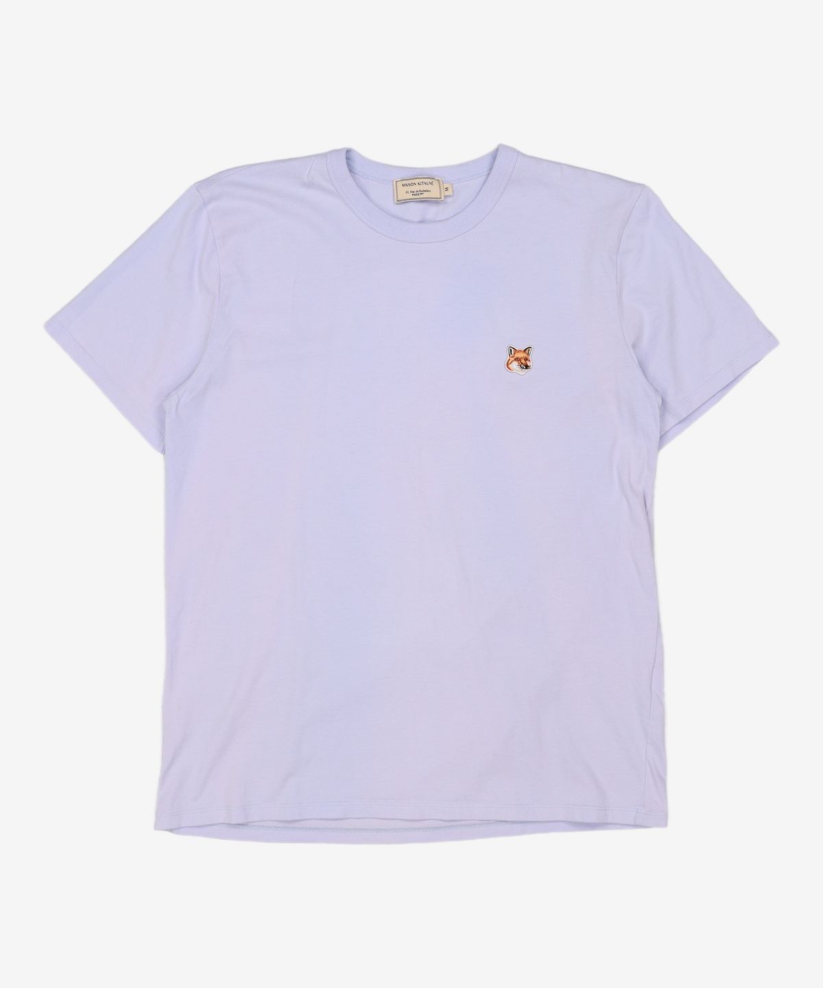 메종 키츠네(MAISON KITSUNE) 폭스 헤드 패치 클래식 티셔츠 라이트블루 /반팔/반팔티/ GM00115KJ0010-LB M
