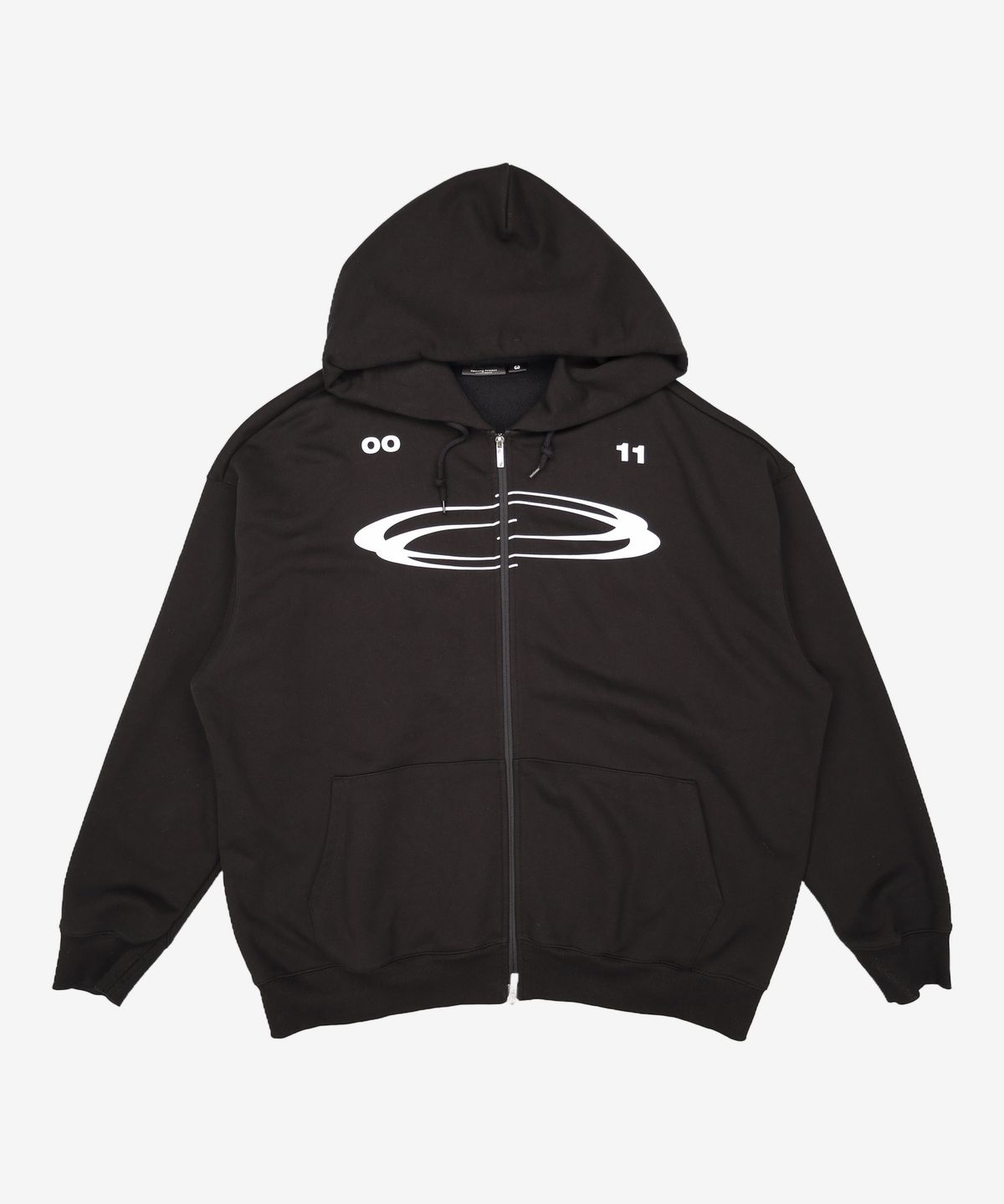 오프닝프로젝트(OPENING PROJECT) Symbol Logo Zip Hoodie - Black 3