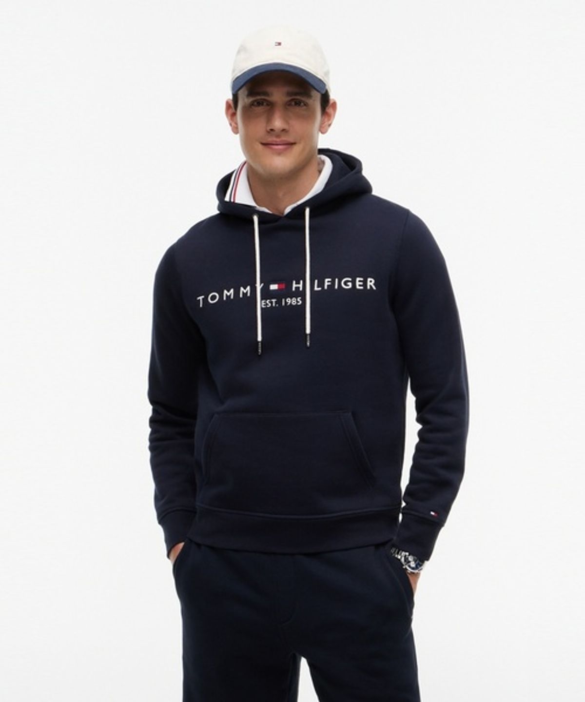 타미힐피거(TOMMY HILFIGER) [UNISEX] 코어 타미 로고 후디 (T12G7TPO850MT3403)