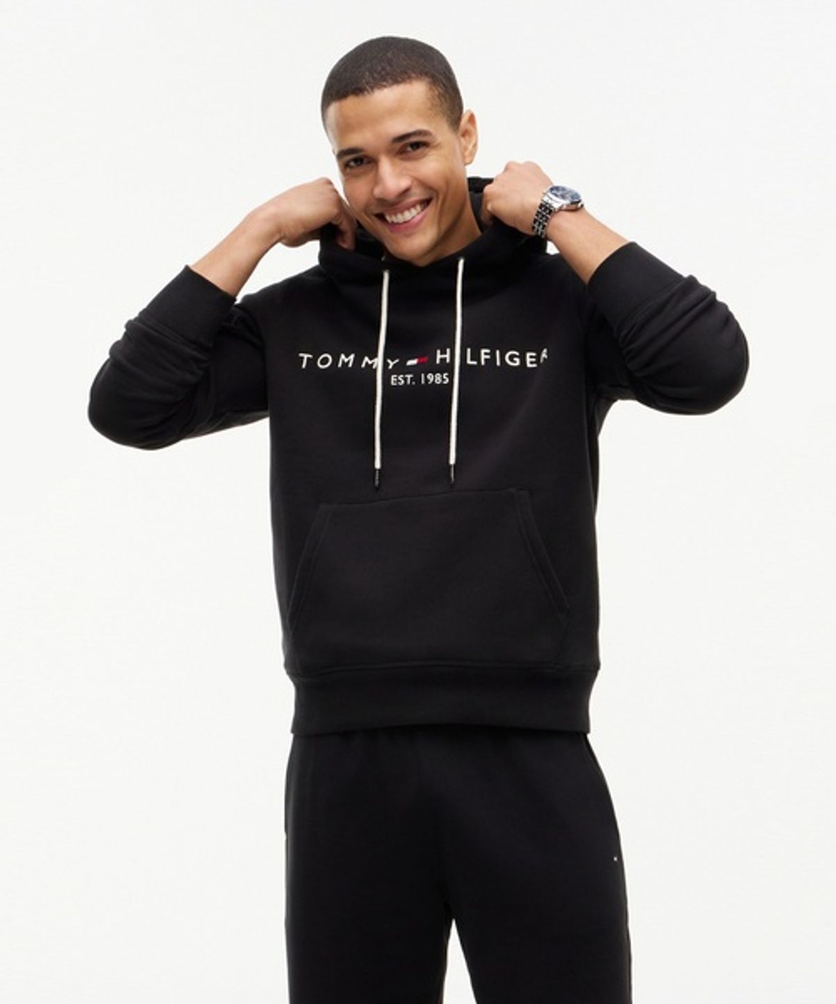 타미힐피거(TOMMY HILFIGER) [UNISEX] 코어 타미 로고 후디 (T12G7TPO850MT3BAS)