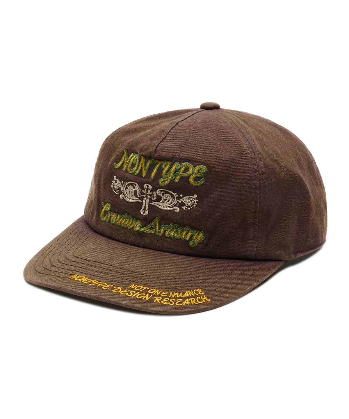논타입(NONTYPE) SIGNATURE SYM WASHED CAP (BROWN)