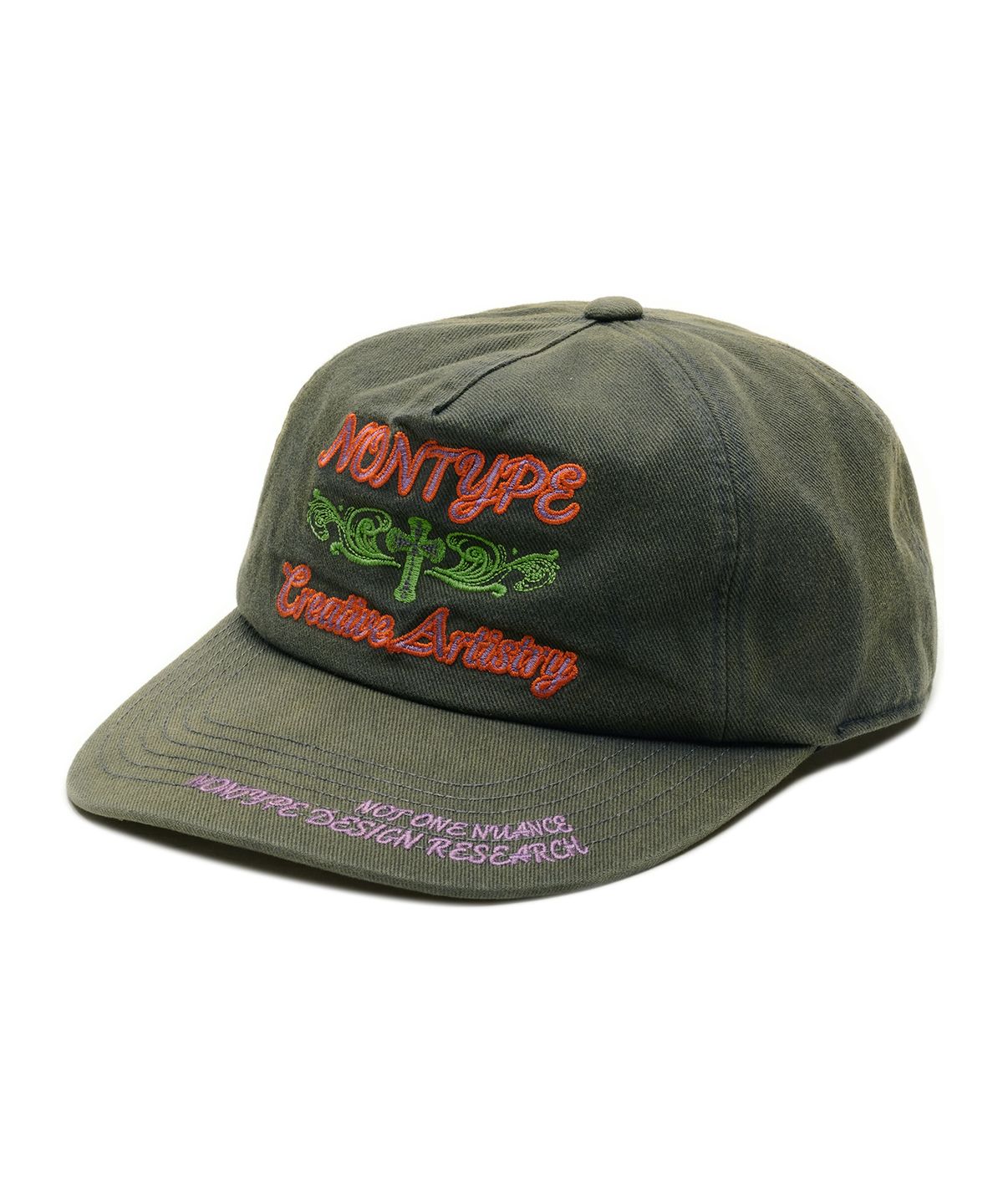 논타입(NONTYPE) SIGNATURE SYM WASHED CAP (CHARCOAL)