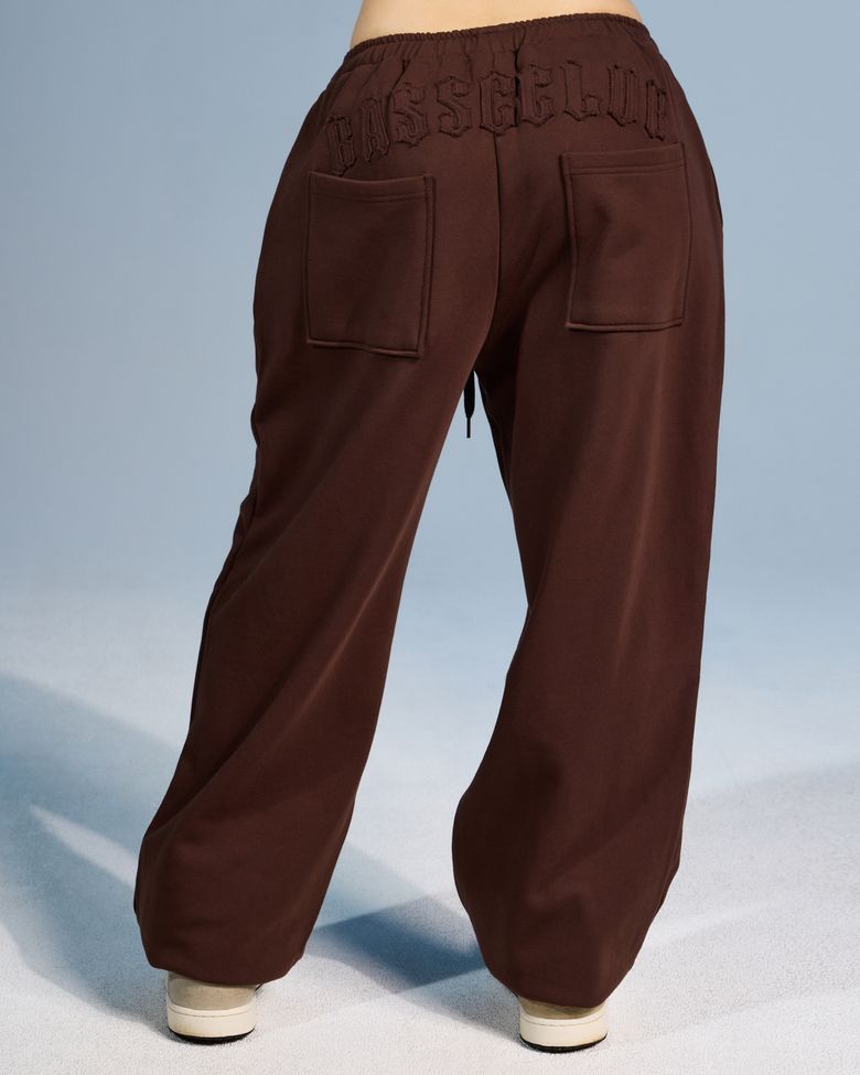 CS BASSC WIDE JOGGER PANTS-076 (BROWN)