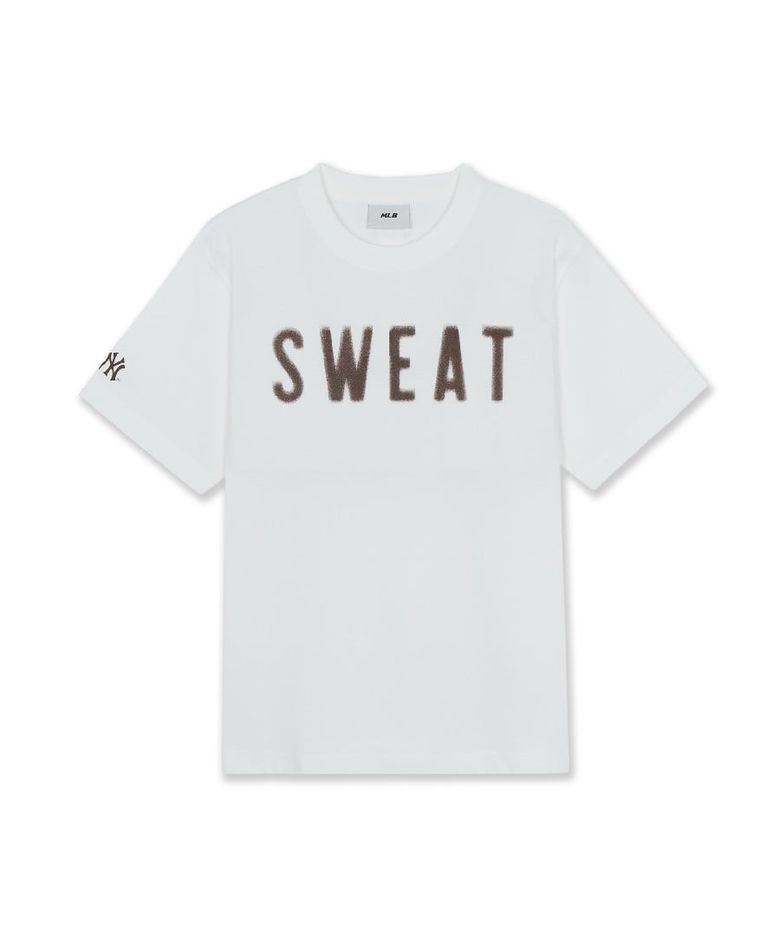MLB X KIOF SWEAT 세미 오버핏 반팔 티셔츠 NY (White)