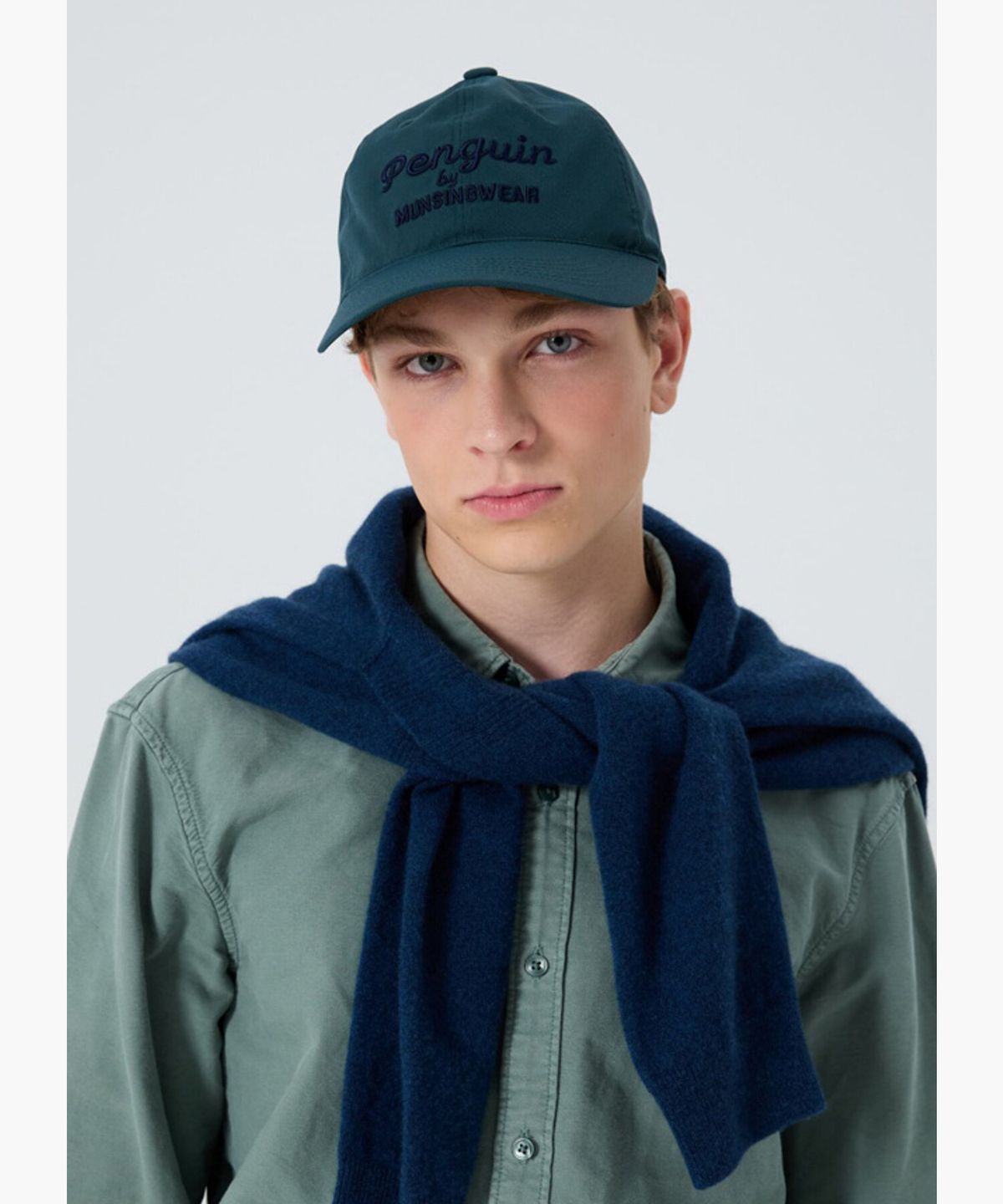 펭귄 바이 먼싱웨어(penguin by munsingwear) 남성 자수로고 캐주얼캡 딥그린 MR321PCP91