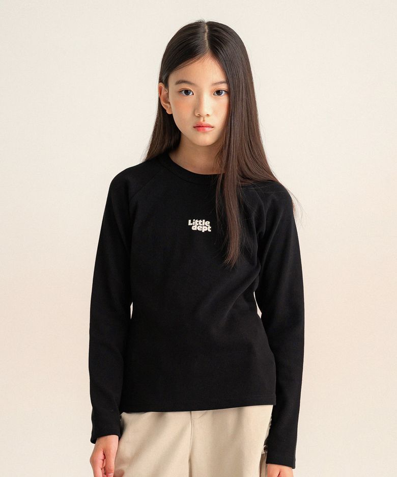 데일리 라글란 티셔츠 Black