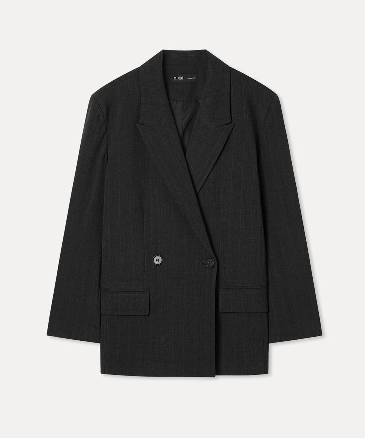 미쏘(MIXXO) 더블 여밈 자켓_MIWJKGT41G