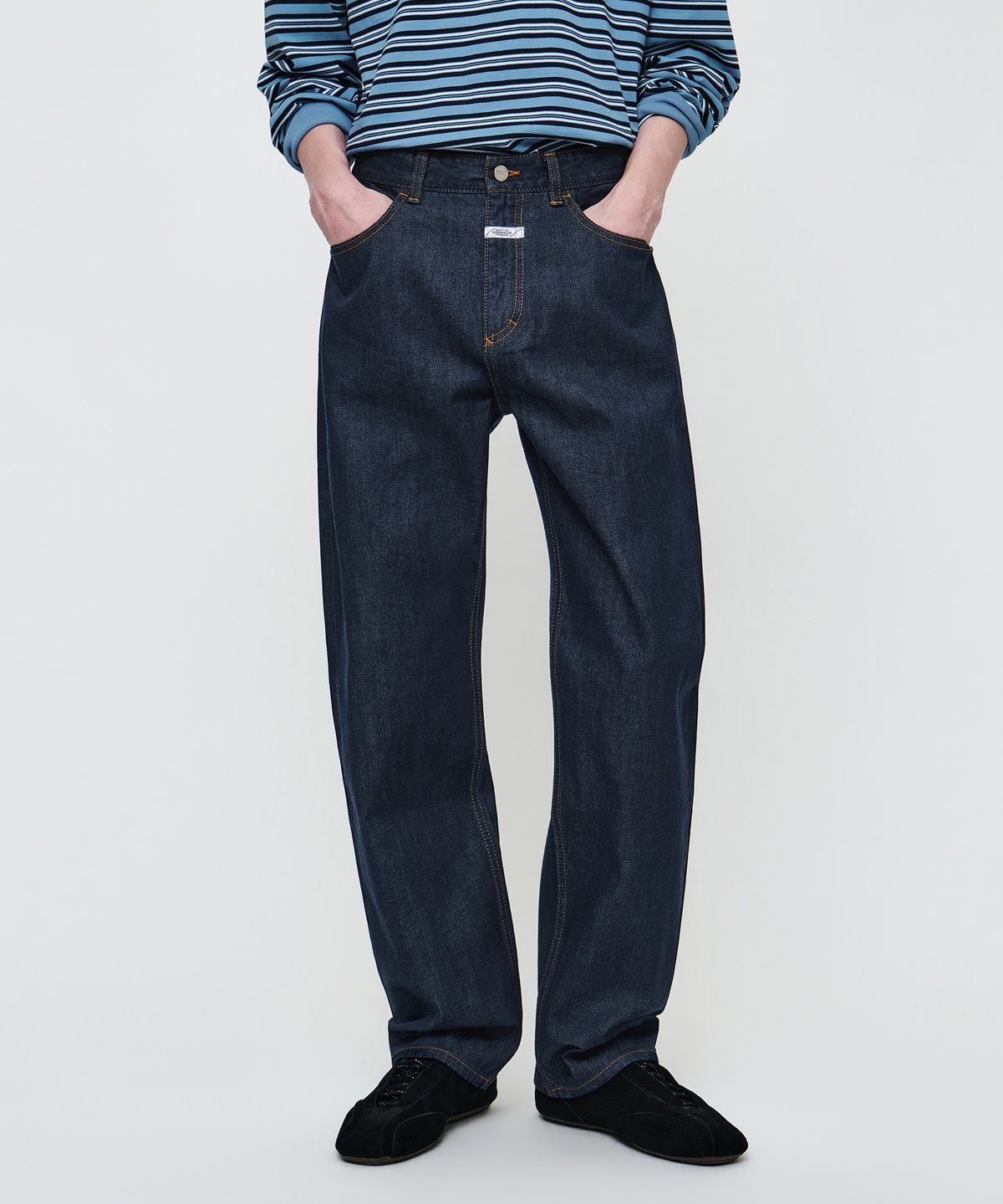 마리떼 프랑소와 저버(MARITHÉ + FRANҪOIS GIRBAUD) M STRAIGHT SELVEDGE DENIM PANTS indigo