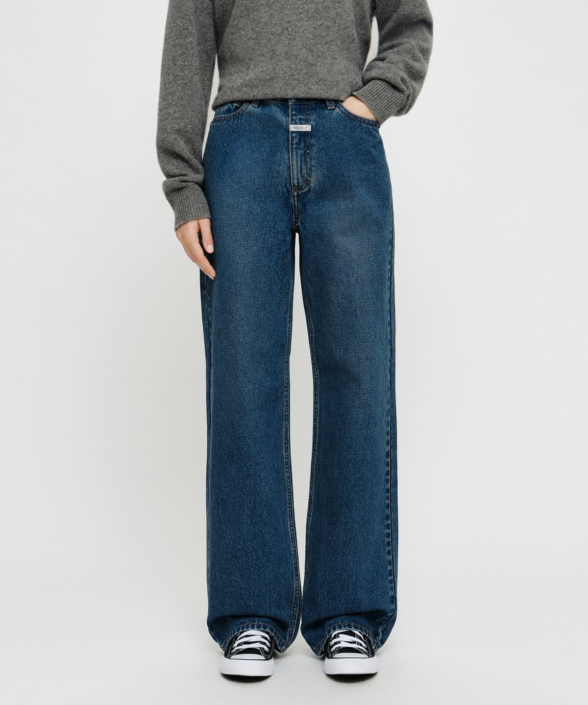 마리떼 프랑소와 저버(MARITHÉ + FRANҪOIS GIRBAUD) W STRAIGHT DENIM PANTS blue