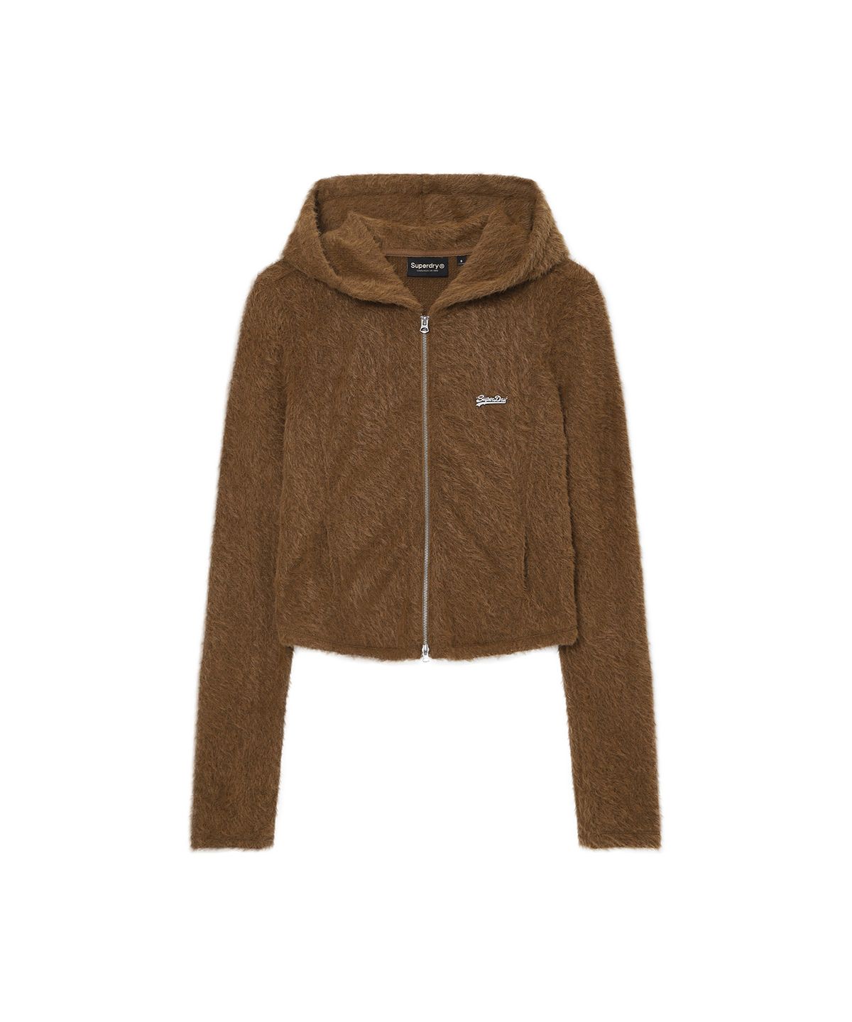 슈퍼드라이(SUPERDRY) 우먼스 퍼 텍스처드 집업 코코아 SDFJWFQ11CCA