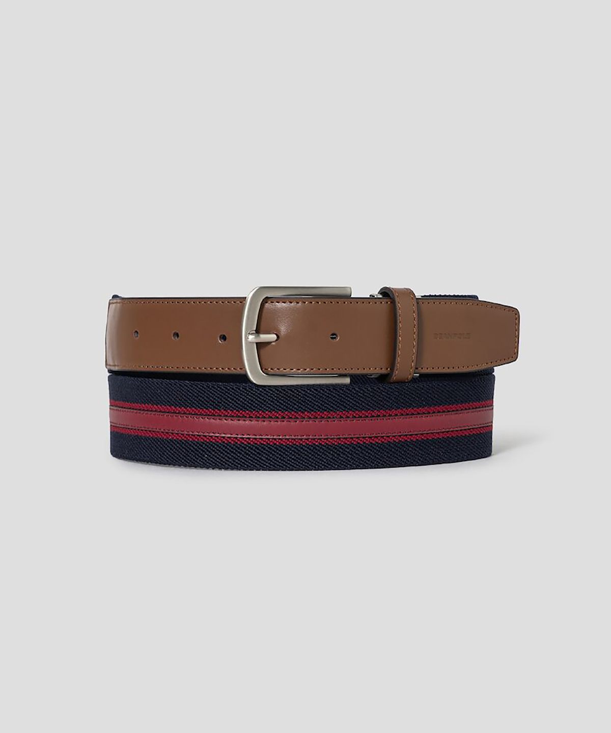 빈폴 액세서리(BEANPOLE ACCESSORY) 남성 벨트(캐주얼 버클) - 네이비