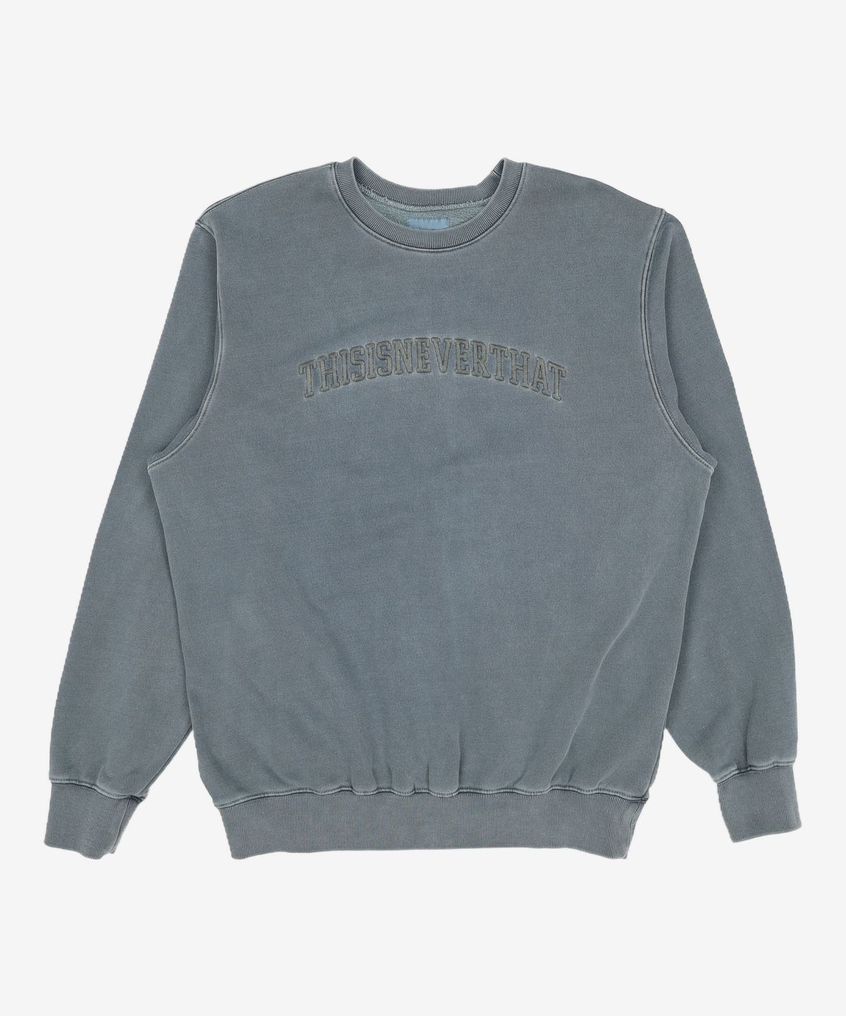 디스이즈네버댓(THISISNEVERTHAT) Arch-Logo Crewneck Deep Water XL