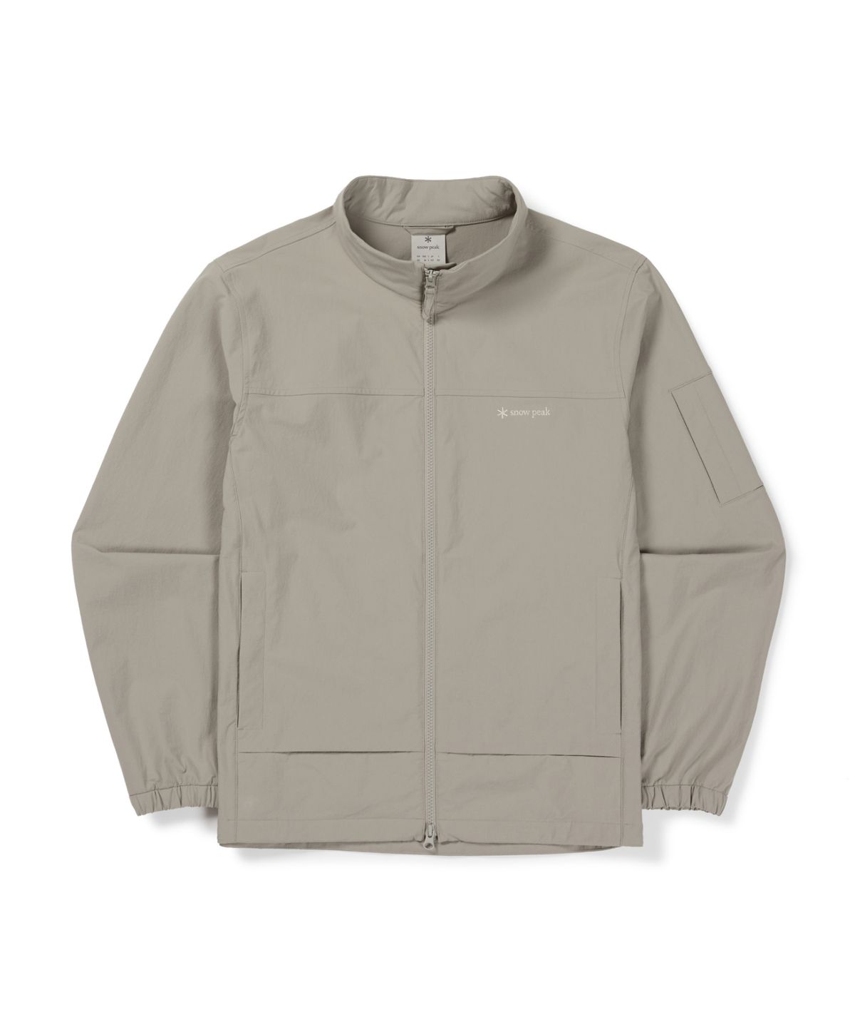 스노우피크 어패럴(SNOWPEAK APPAREL) 루트 스탠드넥 바람막이 (S26FMRWB68) Khaki Gray