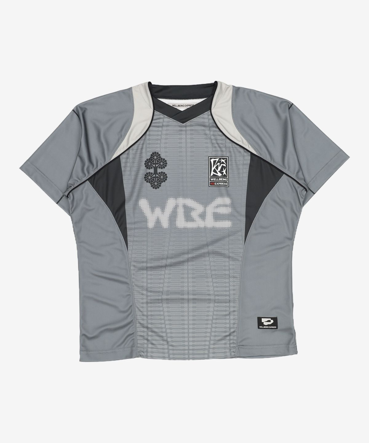 웰빙익스프레스(WELLBEING EXPRESS) Oversized Mesh Jersey Top Grey OS