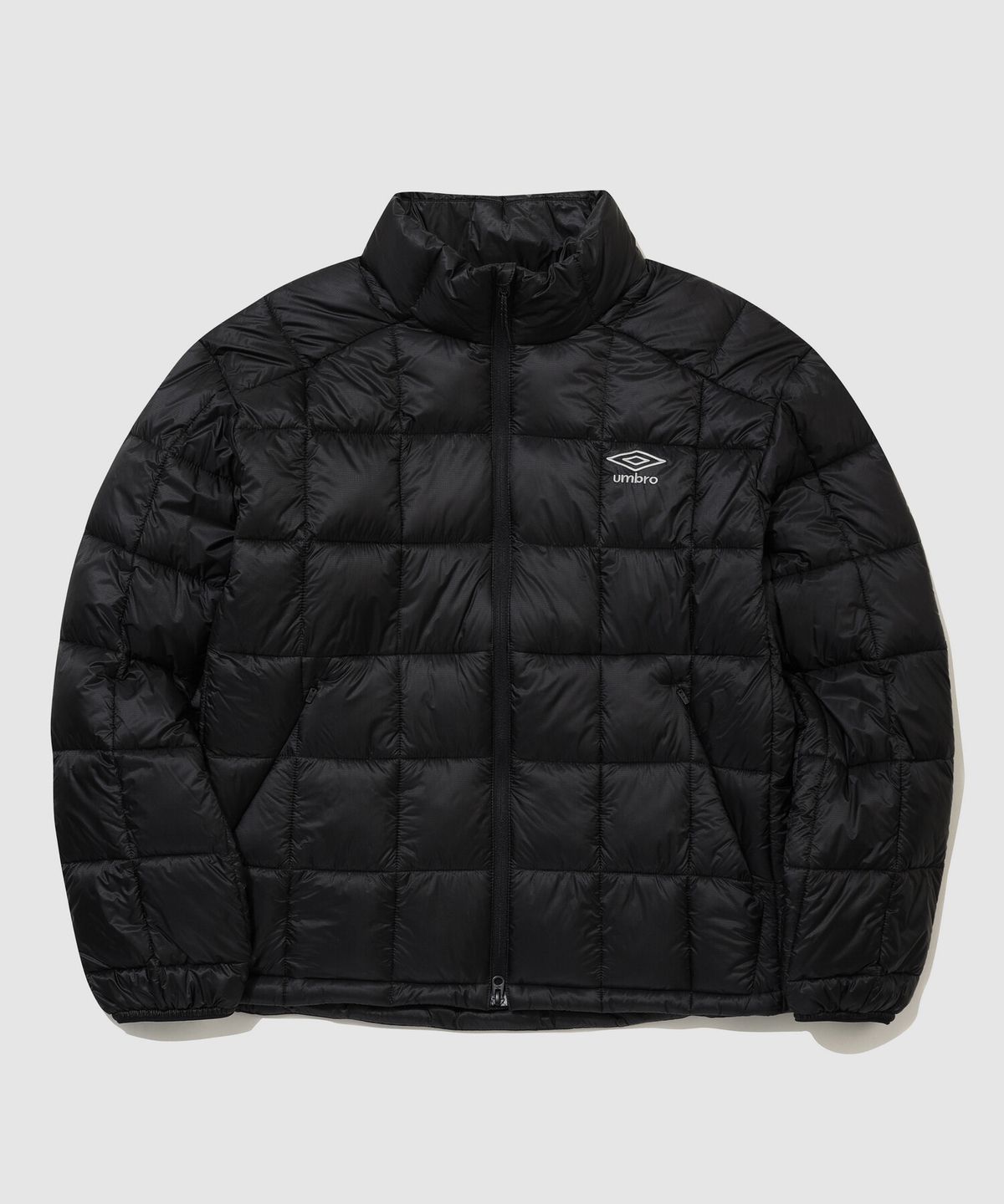 엄브로(UMBRO) 엑스레이 스탠넥 경량 패딩 자켓 블랙 UR421CPJO3