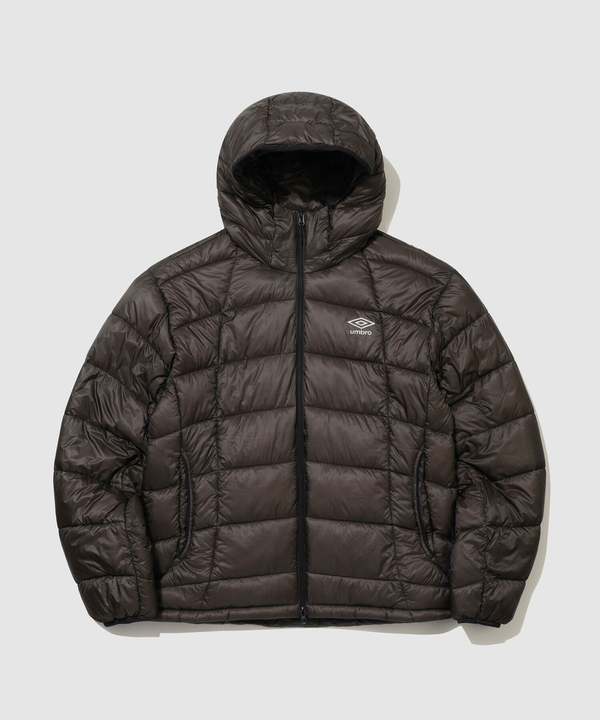 엄브로(UMBRO) 엑스레이 후드 경량 패딩 자켓 블랙 UR421CPJO1