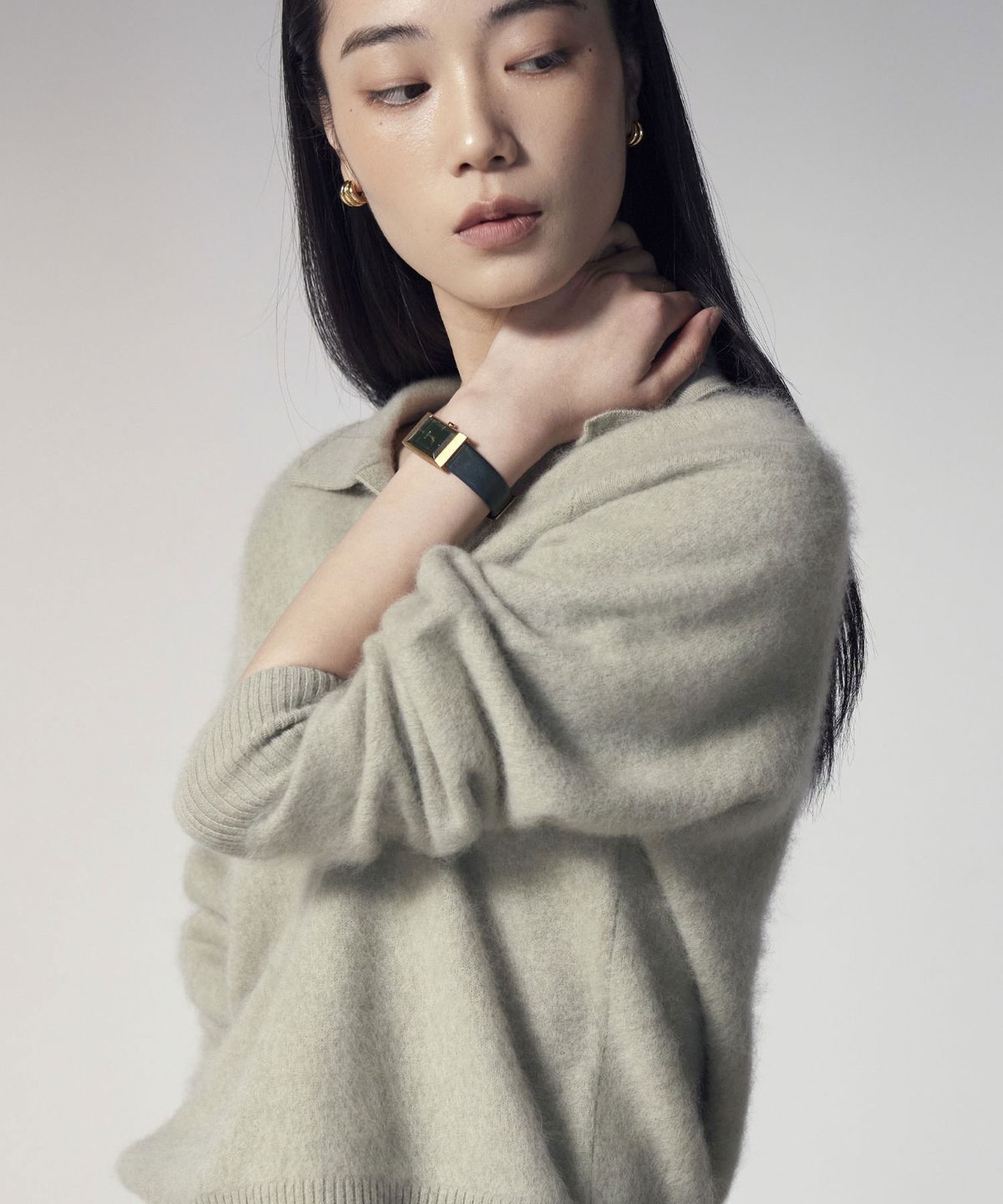 더니트컴퍼니(THEKNITCOMPANY) (우먼) 브러시드 울 캐시미어 카라 스웨터 4color