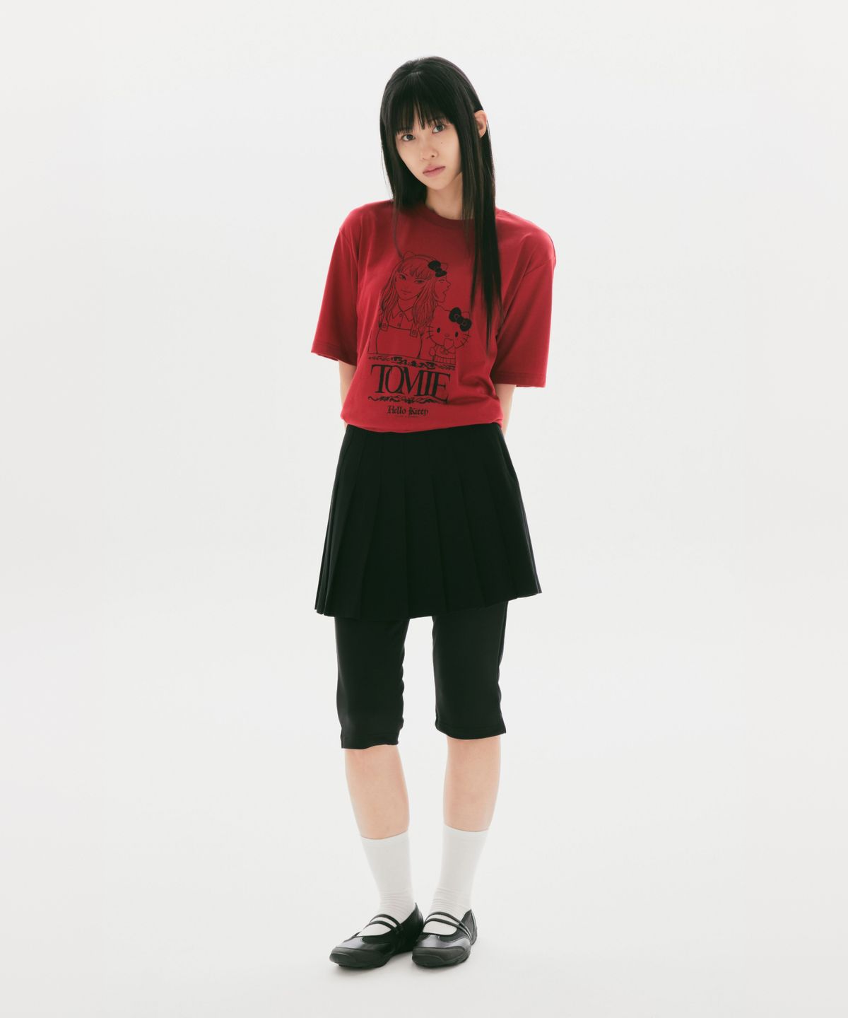 스파오(SPAO) [산리오X이토준지] 반팔 티셔츠(Red)_SPRLG49U04