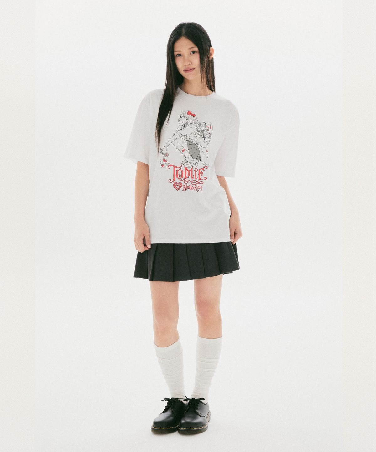 스파오(SPAO) [산리오X이토준지] 반팔 티셔츠(White)_SPRLG49U04