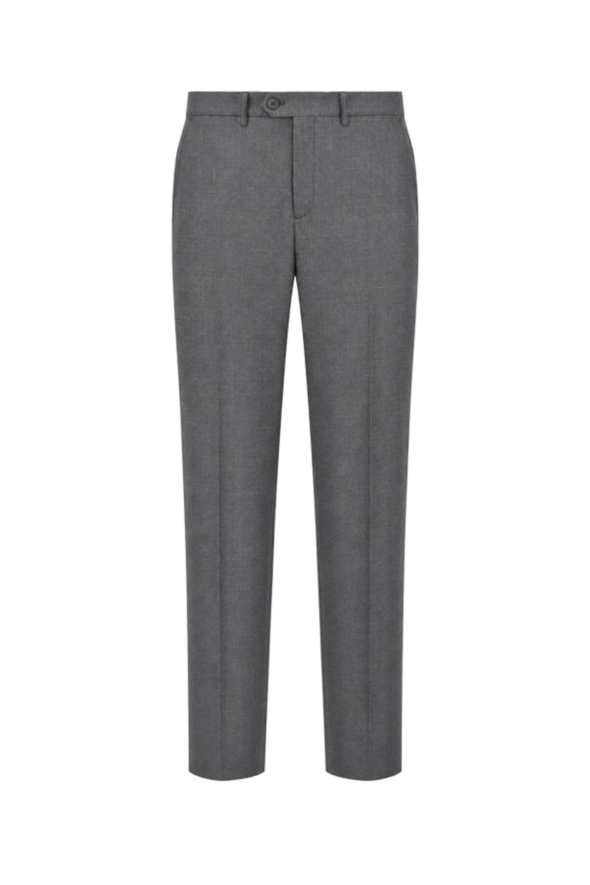 레노마 옴므(RENOMAHOMME) 울 스트레치 마이크로 그리드 포멀 팬츠 그레이 RMCMSP53A
