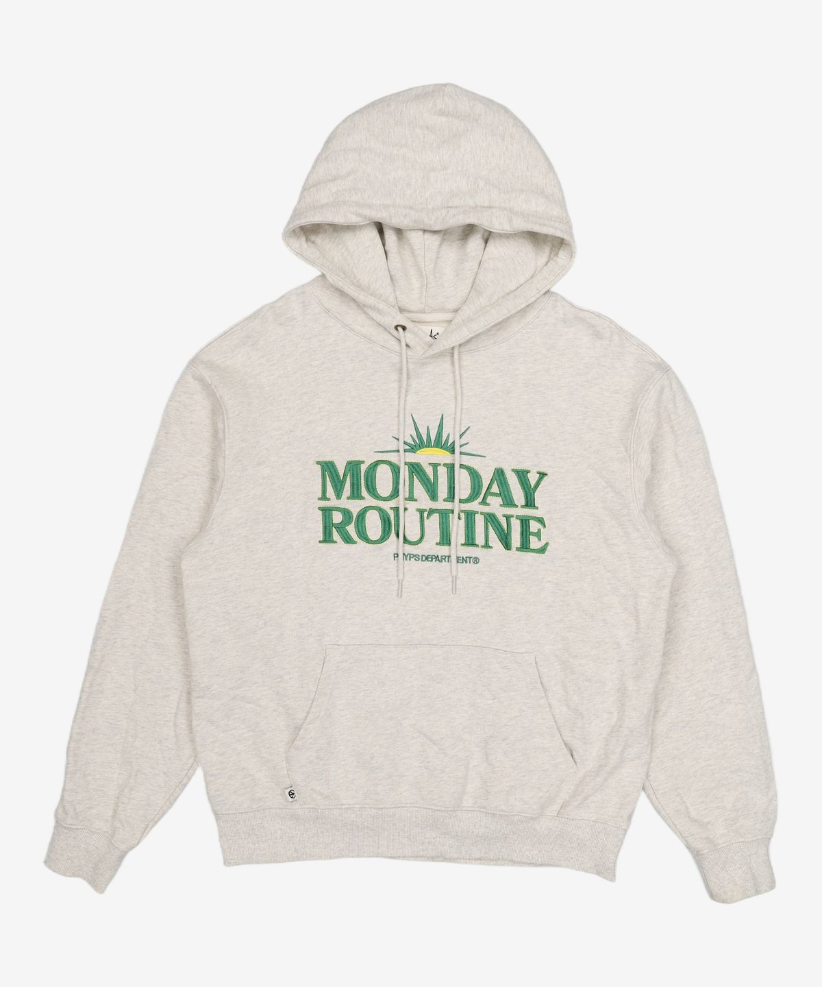 피지컬 디파트먼트(PHYSICAL DEPARTMENT) MONDAY ROUTINE STITCH HOODIE OATMEAL M