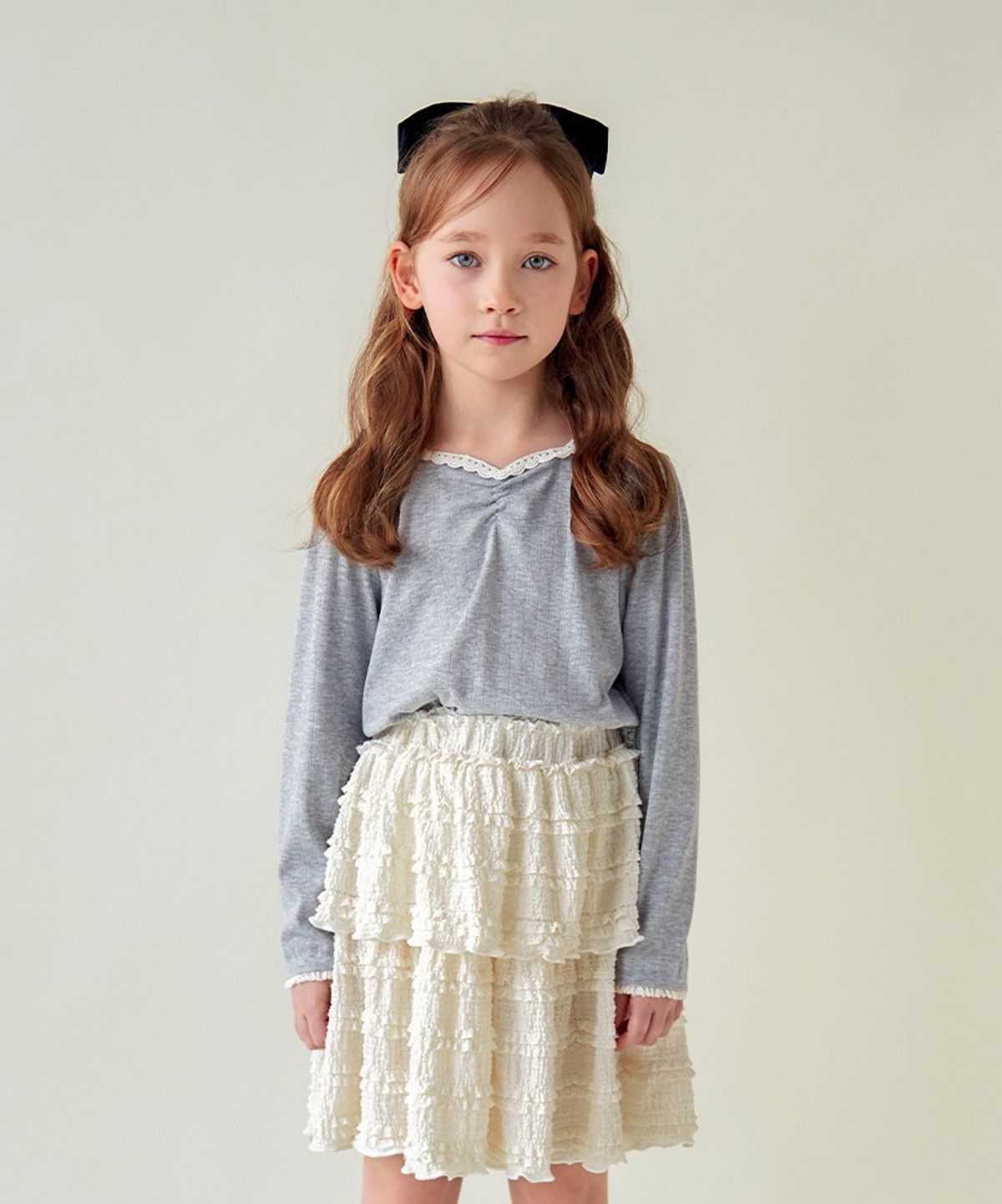 월튼키즈(WALTON KIDS) 하트넥아일렛블라우스티셔츠