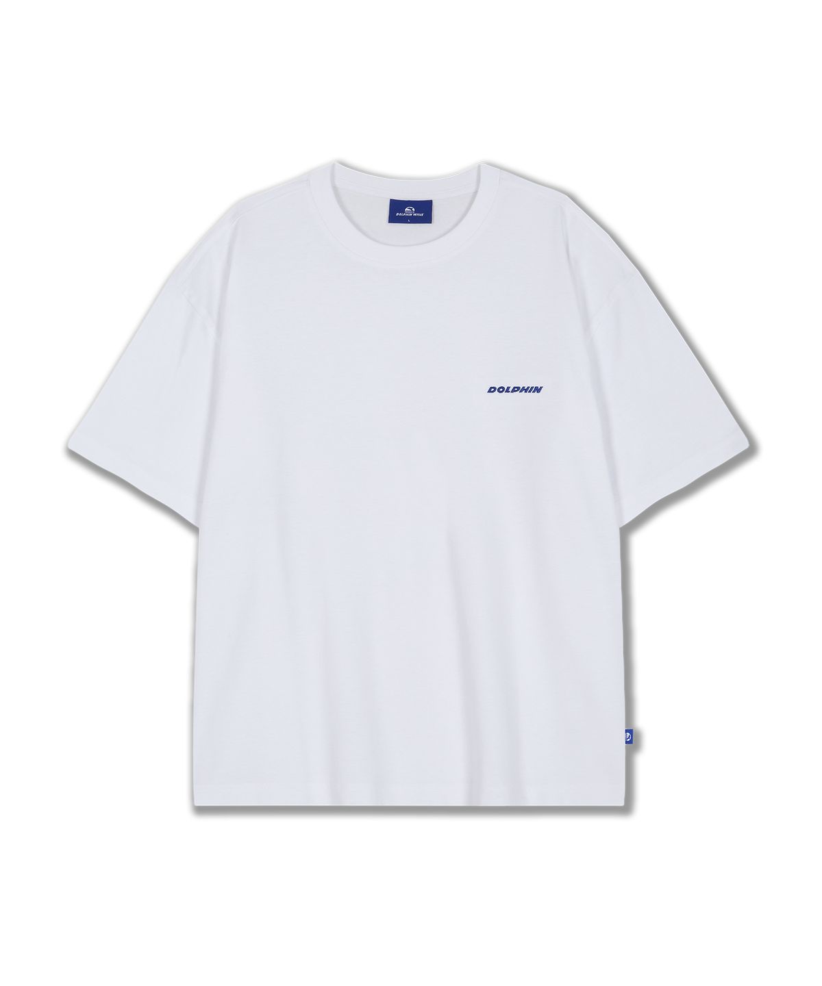 돌핀웨이브어패럴(DOLPHIN WAVE APPAREL) [세트] 돌핀 자수 로고 반팔 티셔츠 + 원턱 스웨트 하프 쇼츠