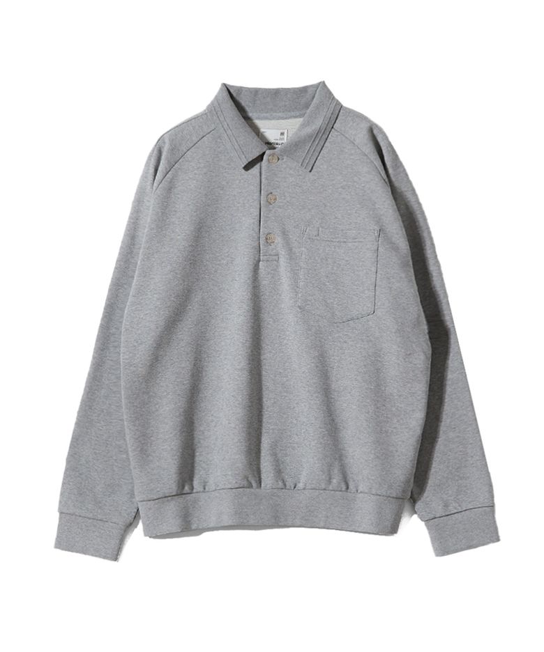 Sugarpine Raglan Collar Sweatshirt Melange Gray