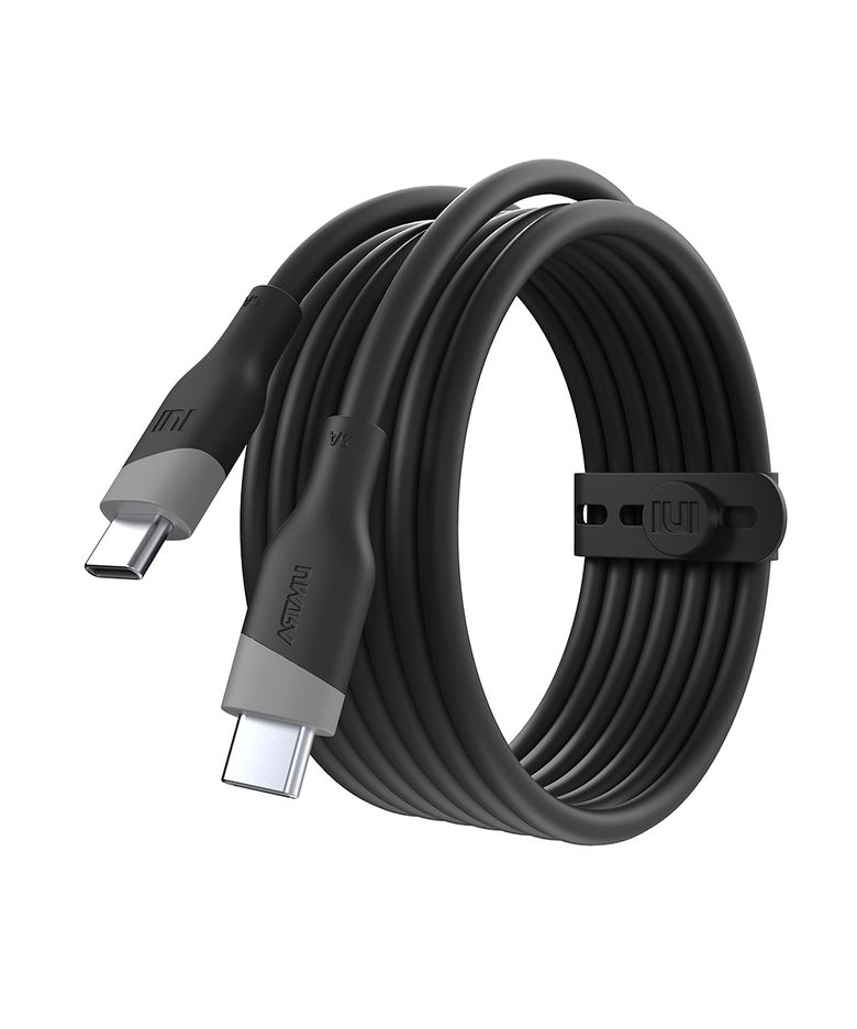실키 C타입 to C 100W 240W 5A PD 고속충전 케이블 100cm 블랙
