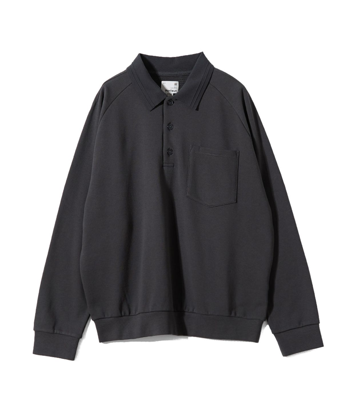 홀리선(HORLISUN) Sugarpine Raglan Collar Sweatshirt Charcoal