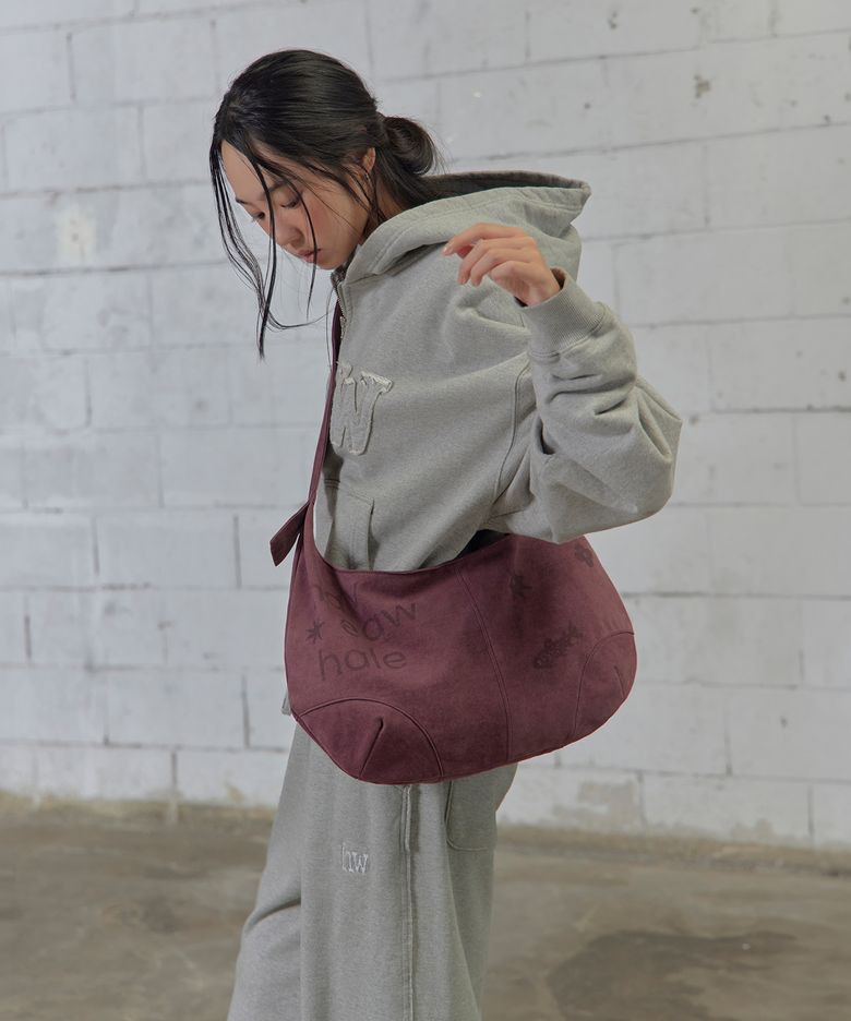washed print crossbody bag (WN)