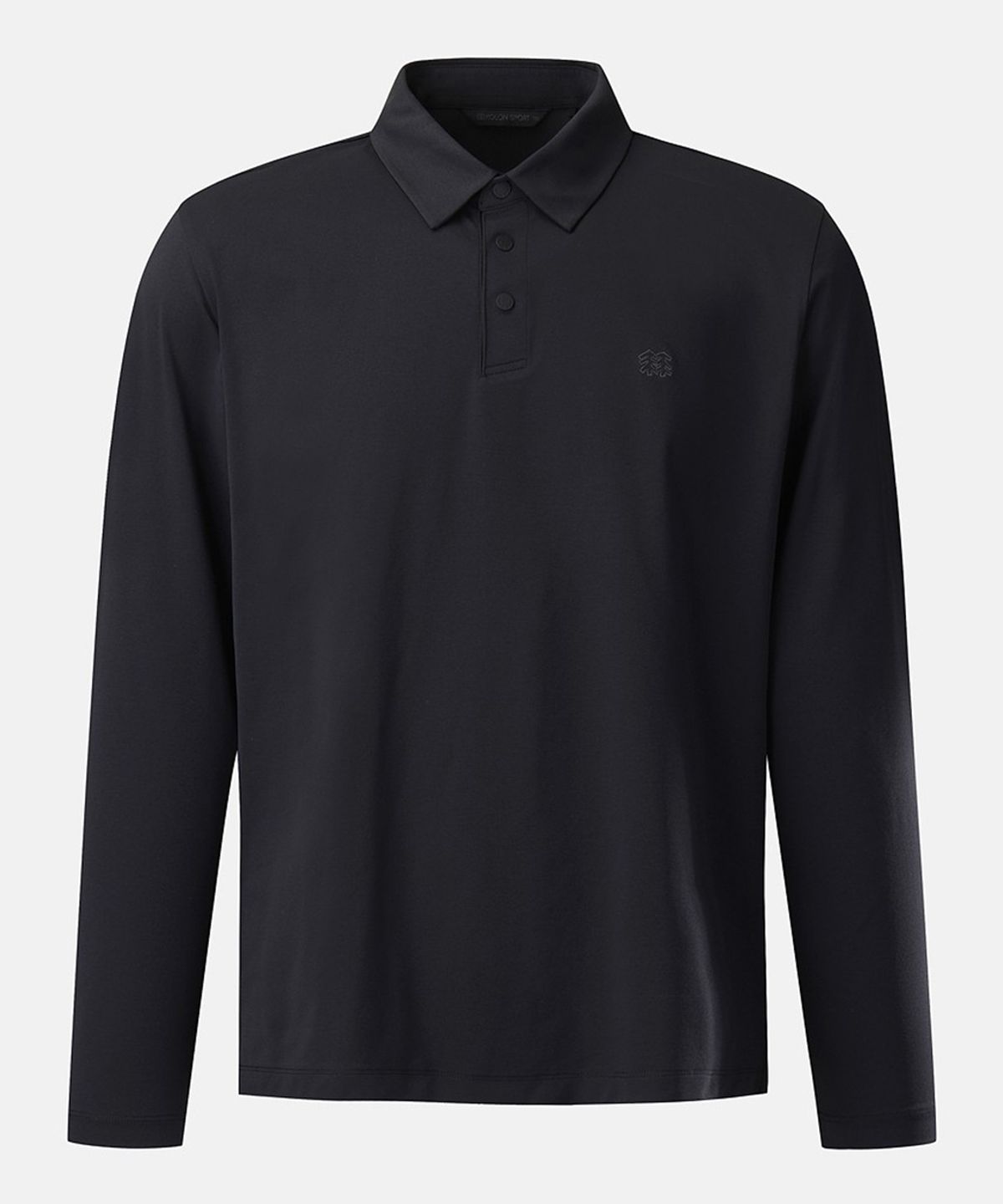 코오롱스포츠(KOLON SPORT) 남성 베이직 폴로 긴팔 티셔츠 TLTBX26101BLK