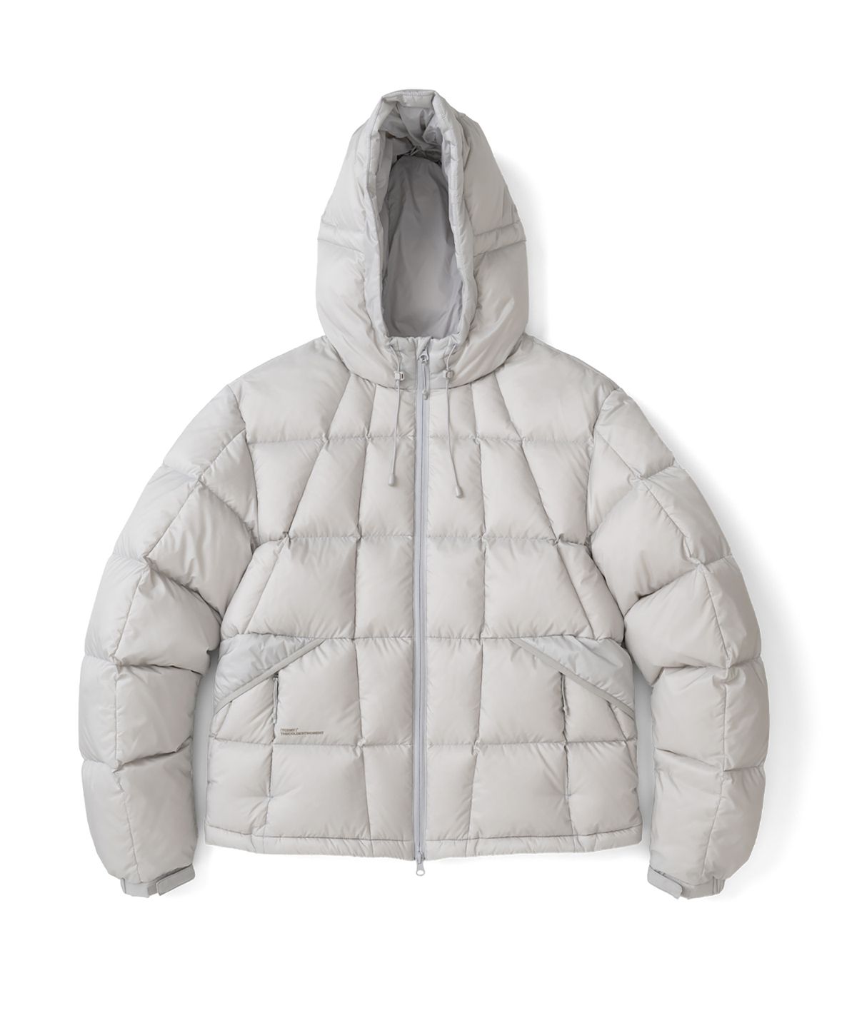 더콜디스트모먼트(THECOLDESTMOMENT) TCM grid quilted heavy padding (grey beige)