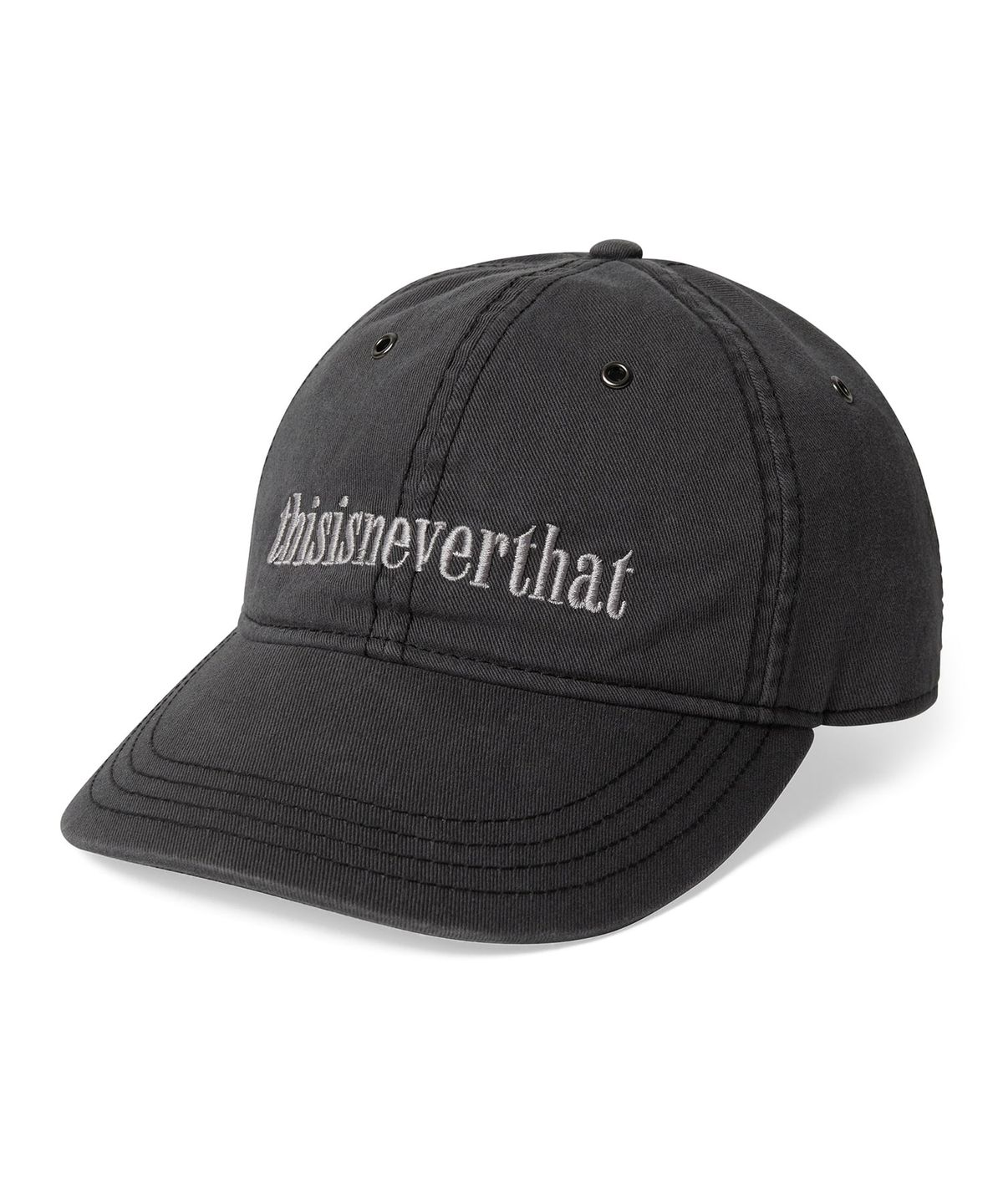 디스이즈네버댓(THISISNEVERTHAT) Onyx Logo Cap Charcoal